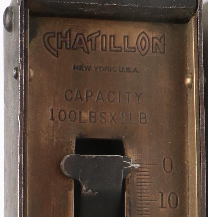 Chatillon Hanging Brass and Iron Scales