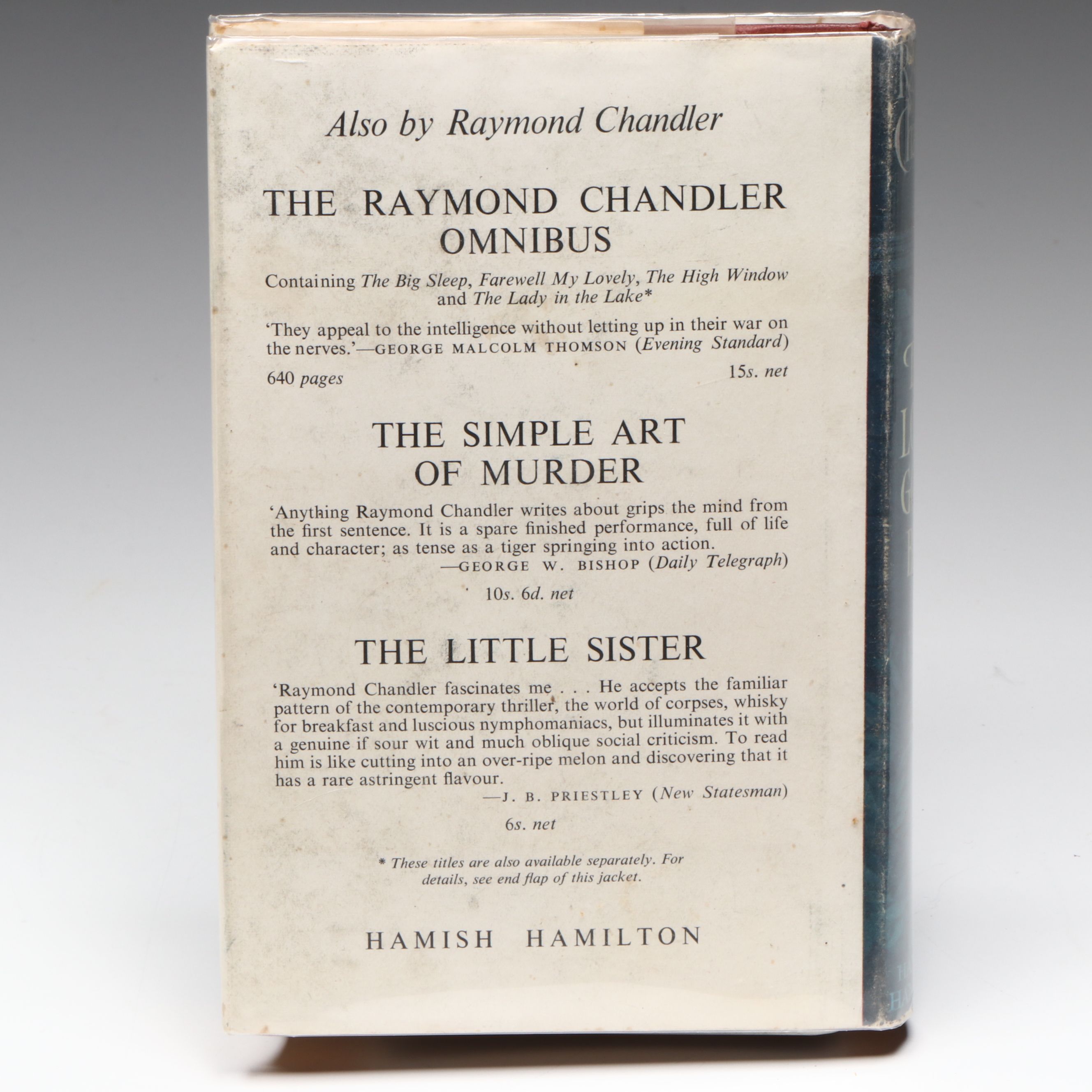 First UK Edition "The Long Good-Bye" by Raymond Chandler, 1953