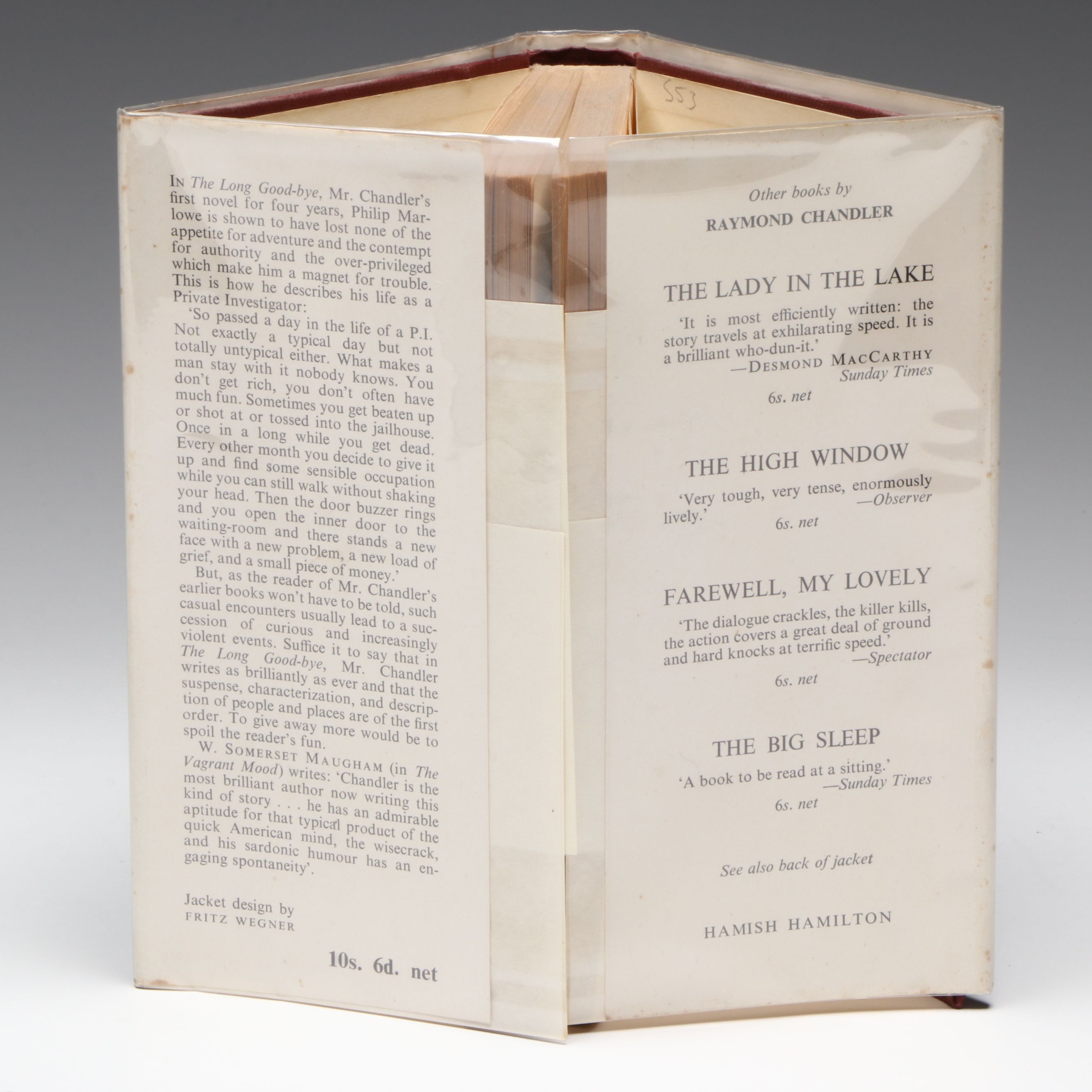 First UK Edition "The Long Good-Bye" by Raymond Chandler, 1953