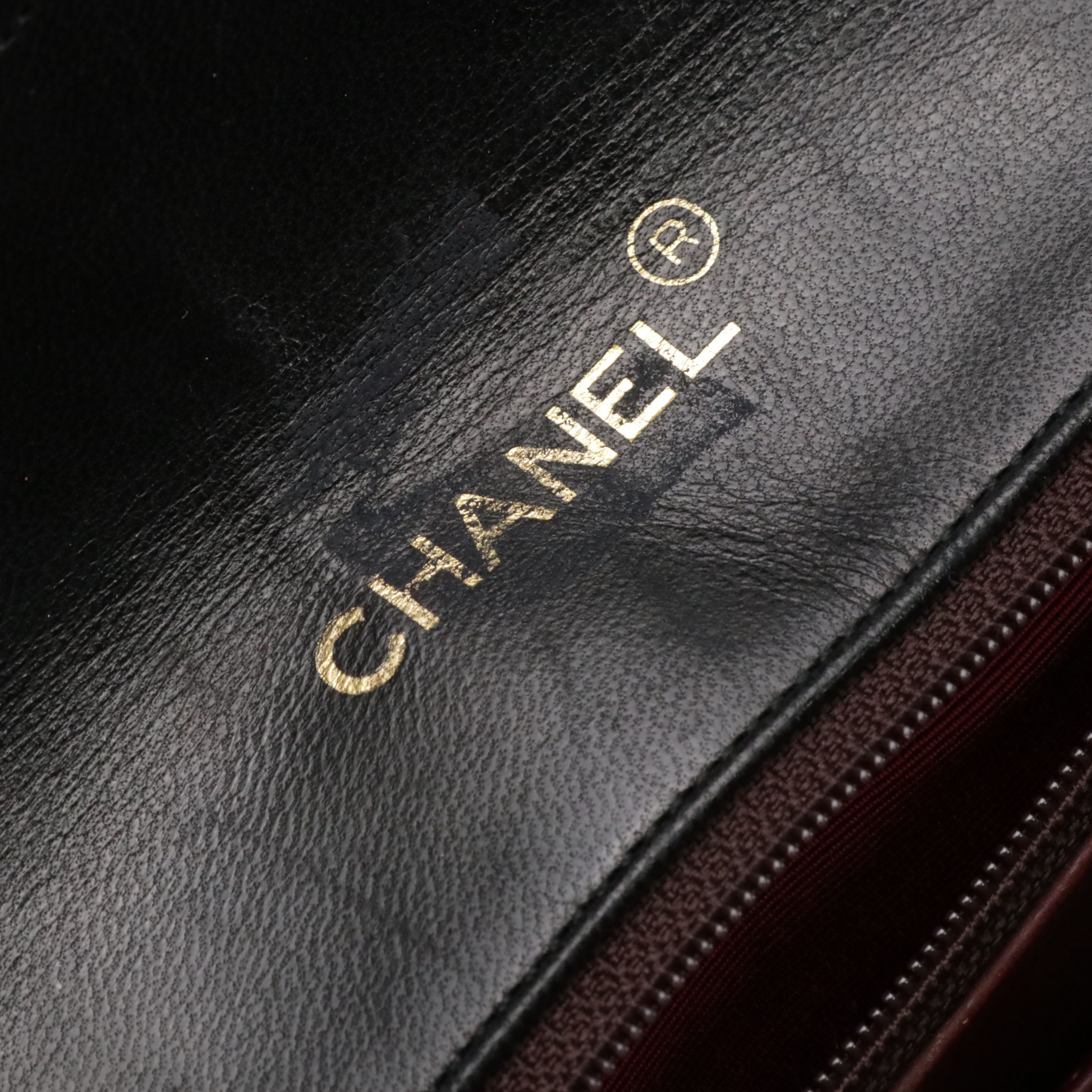Chanel Black Quilted Lambskin Leather Single Flap Shoulder Bag