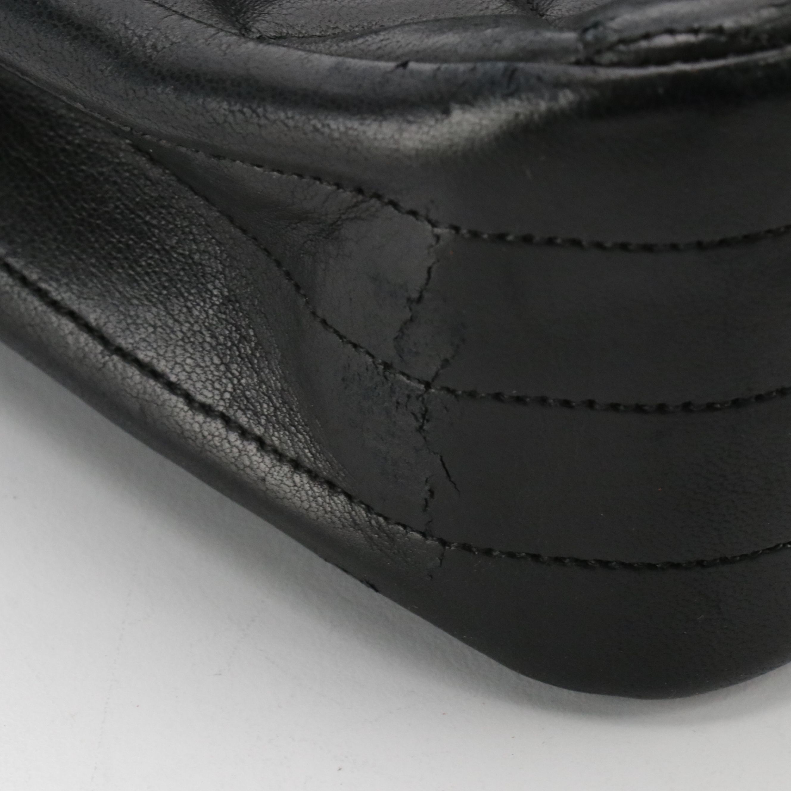 Chanel Black Quilted Lambskin Leather Single Flap Shoulder Bag