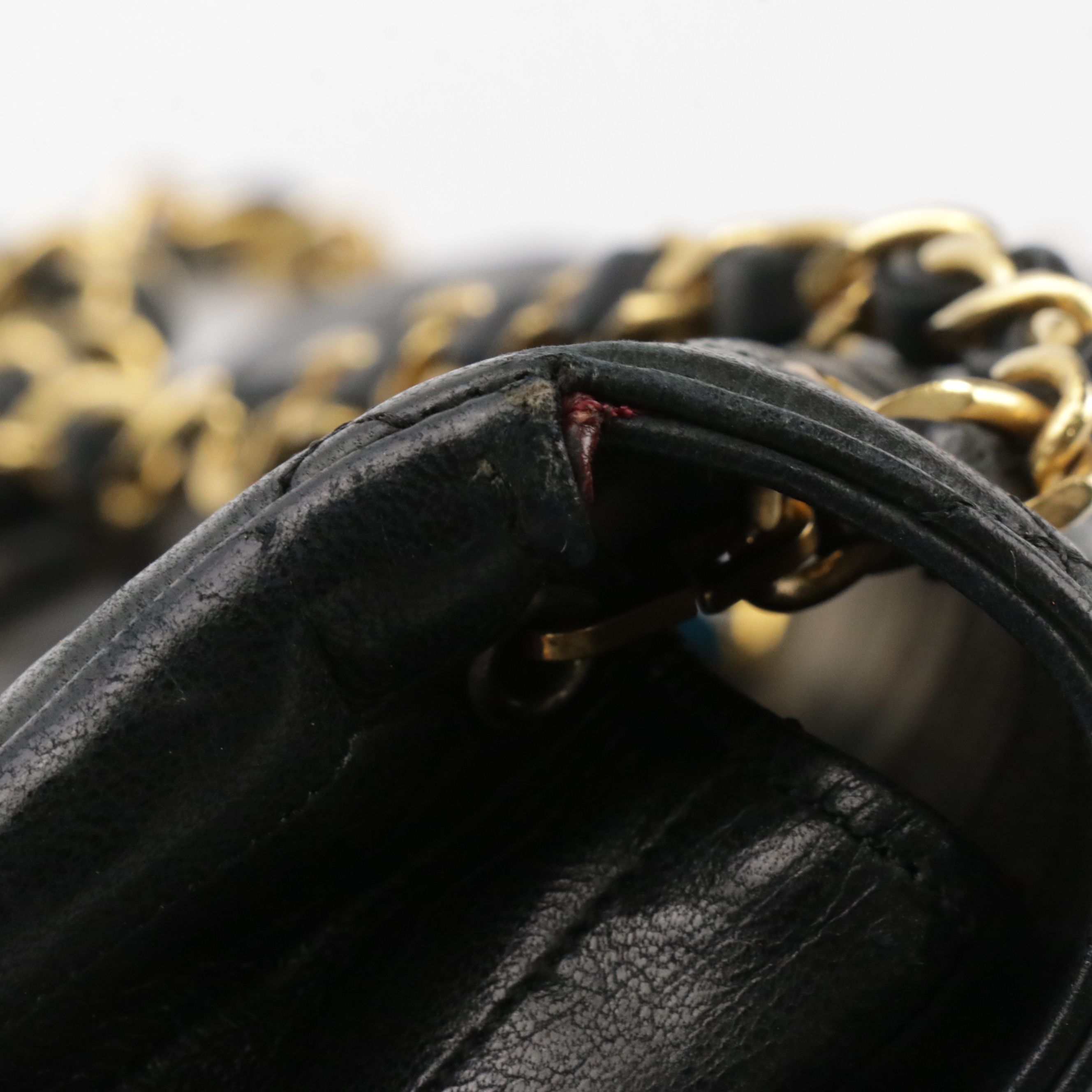 Chanel Black Quilted Lambskin Leather Single Flap Shoulder Bag