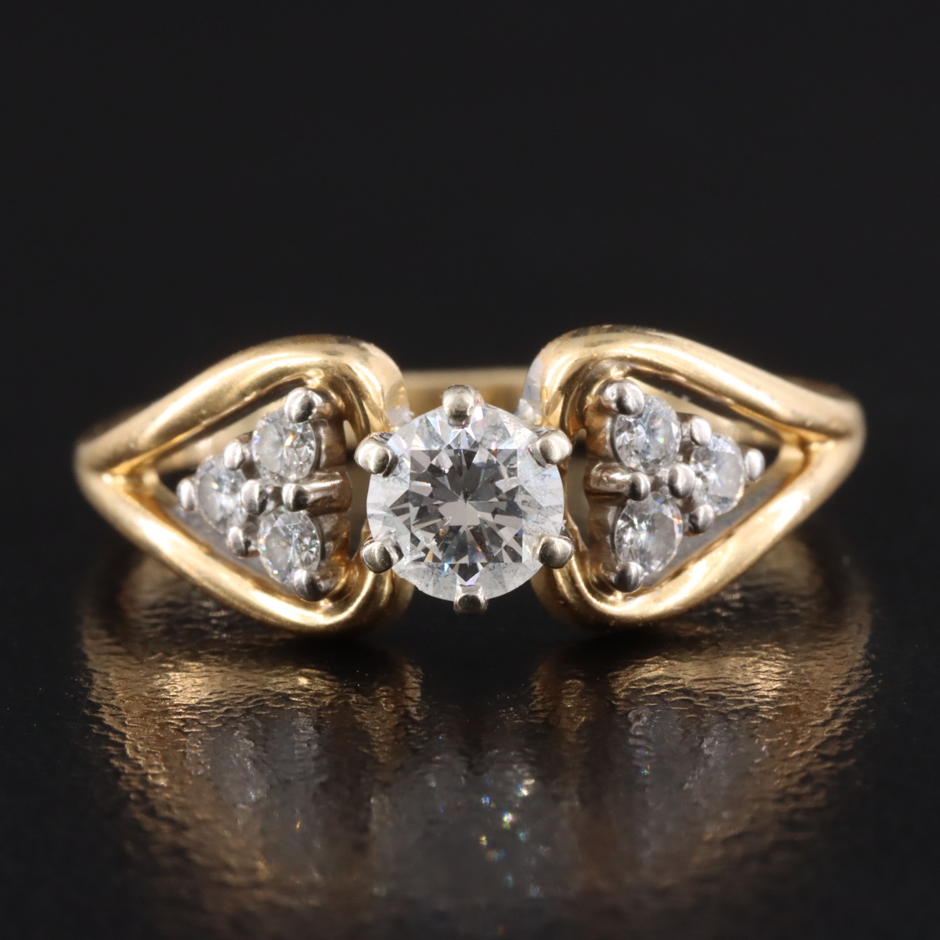 14K 0.59 CTW Diamond Ring