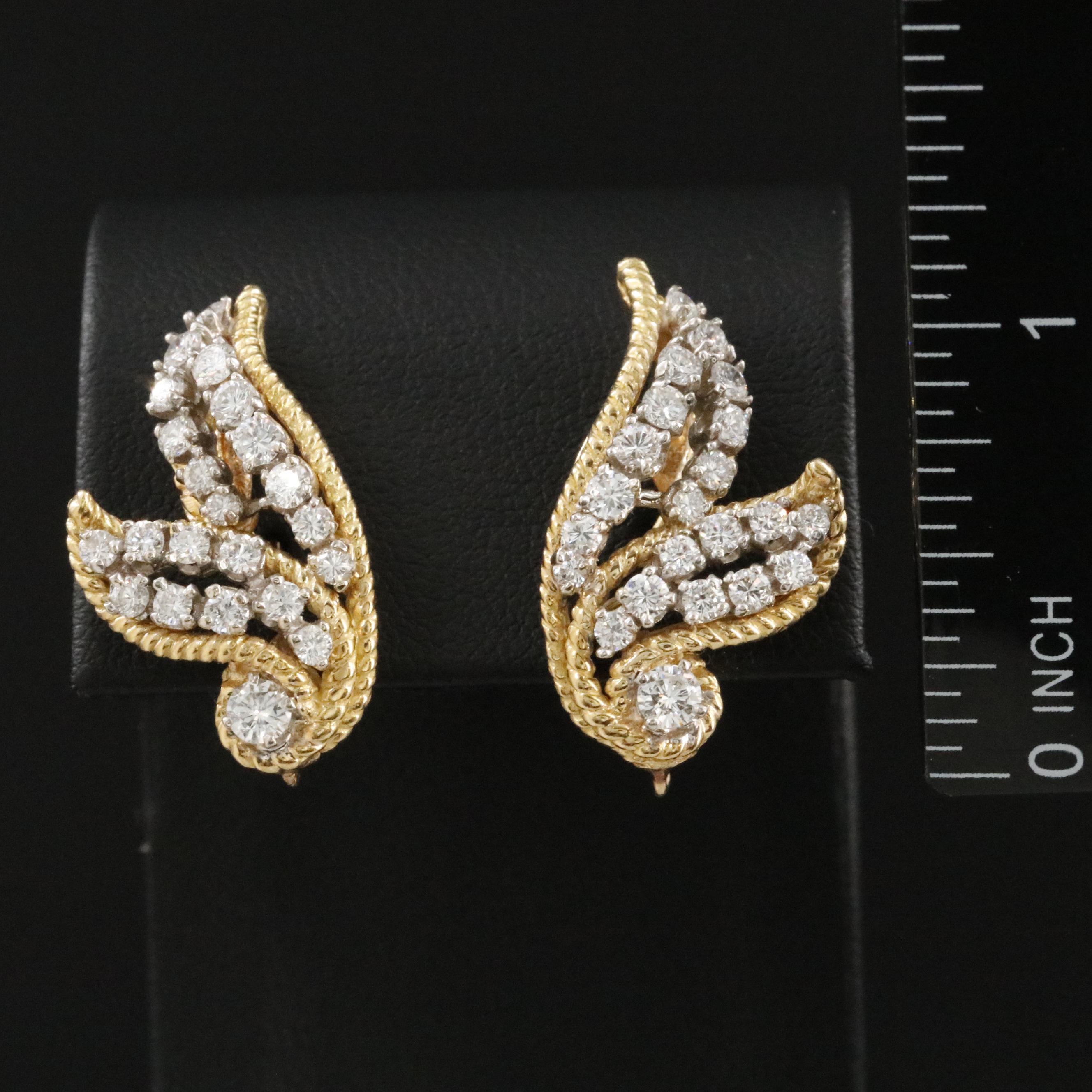 18K 2.09 CTW Diamond Earrings