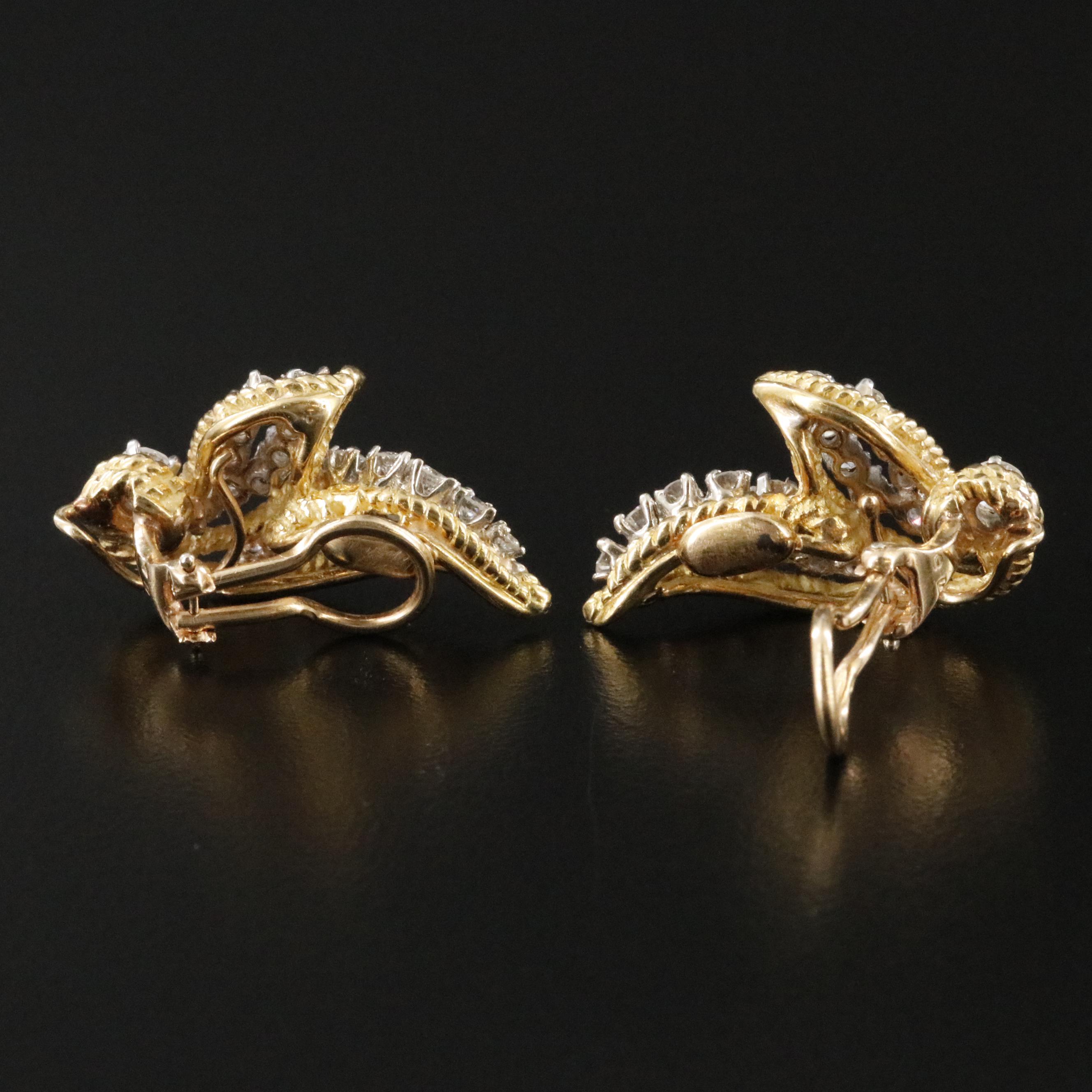 18K 2.09 CTW Diamond Earrings