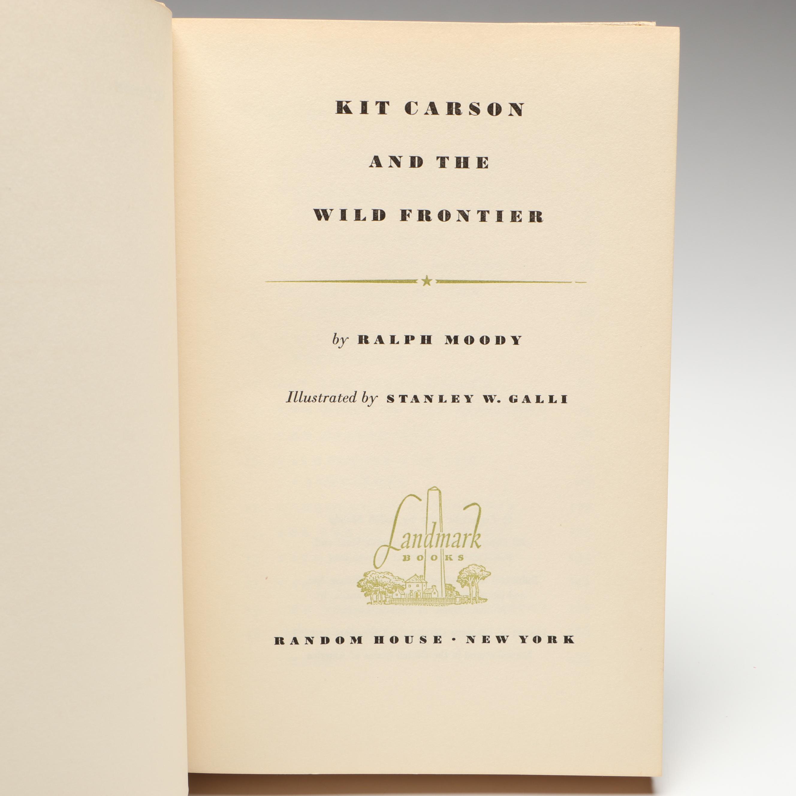 Random House "Landmark Books" American History Books, 1950s