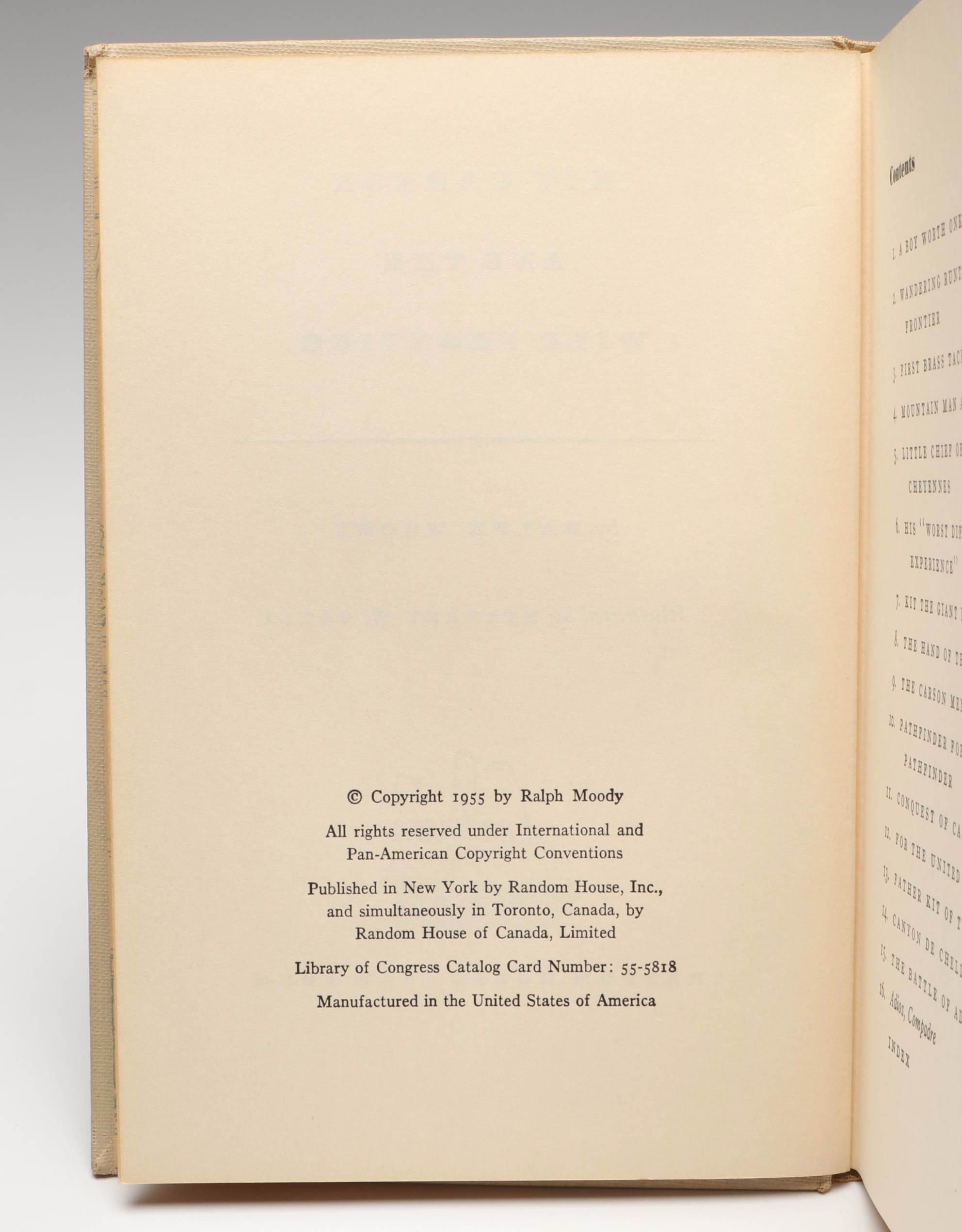 Random House "Landmark Books" American History Books, 1950s