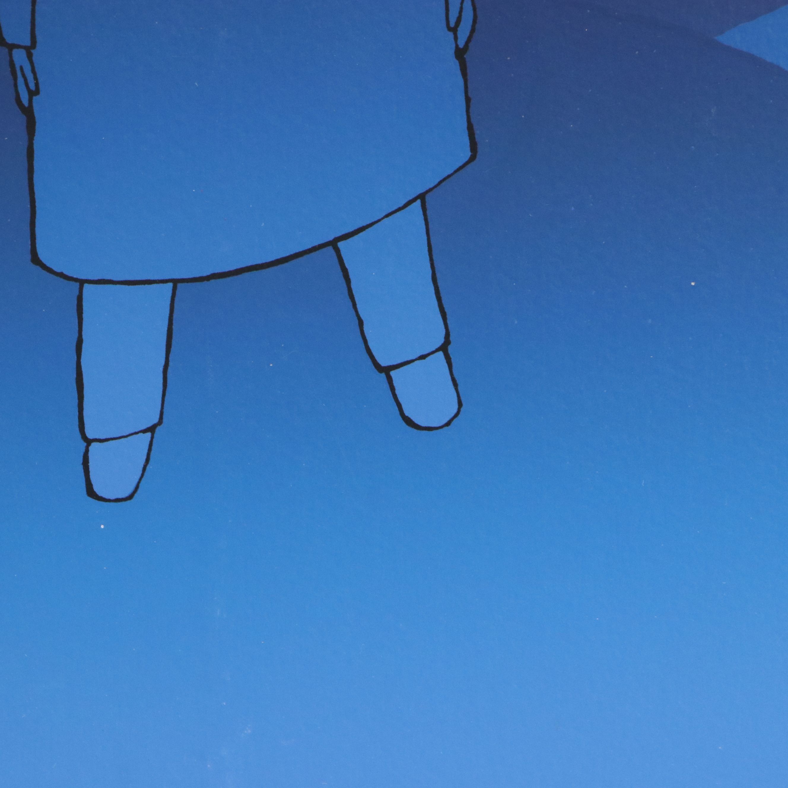 Jean-Michel Folon Serigraph of Eyeglasses, Mid-20th Century