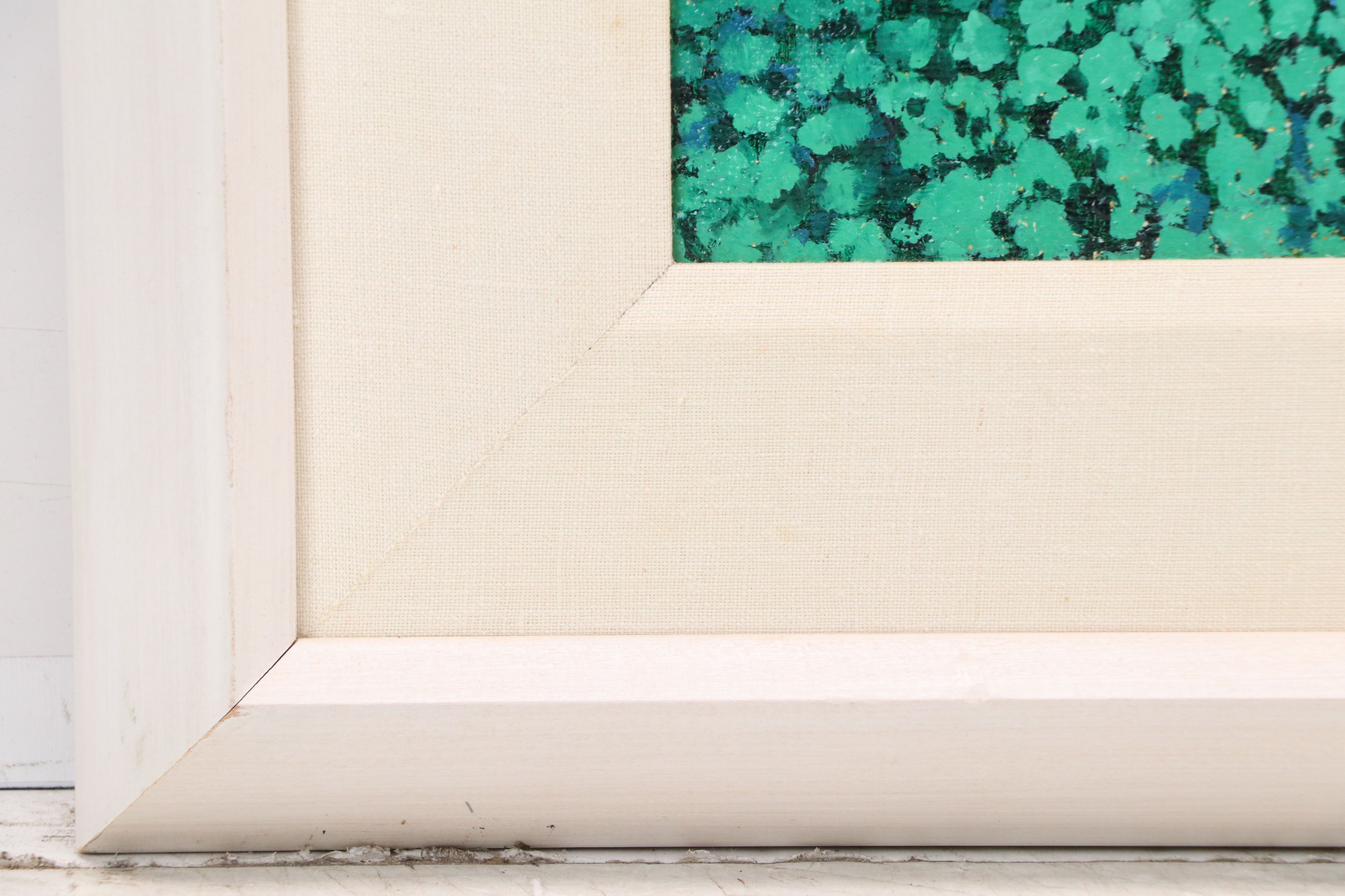 Fred Nold Stylized Woodland Landscape Oil Painting, 1995