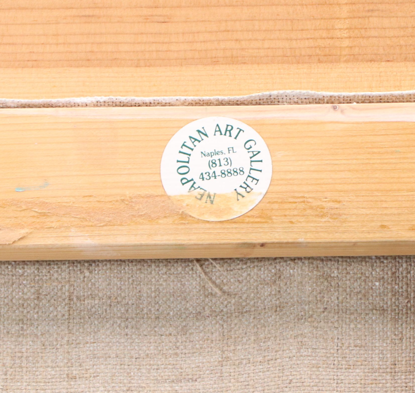 Fred Nold Stylized Woodland Landscape Oil Painting, 1995