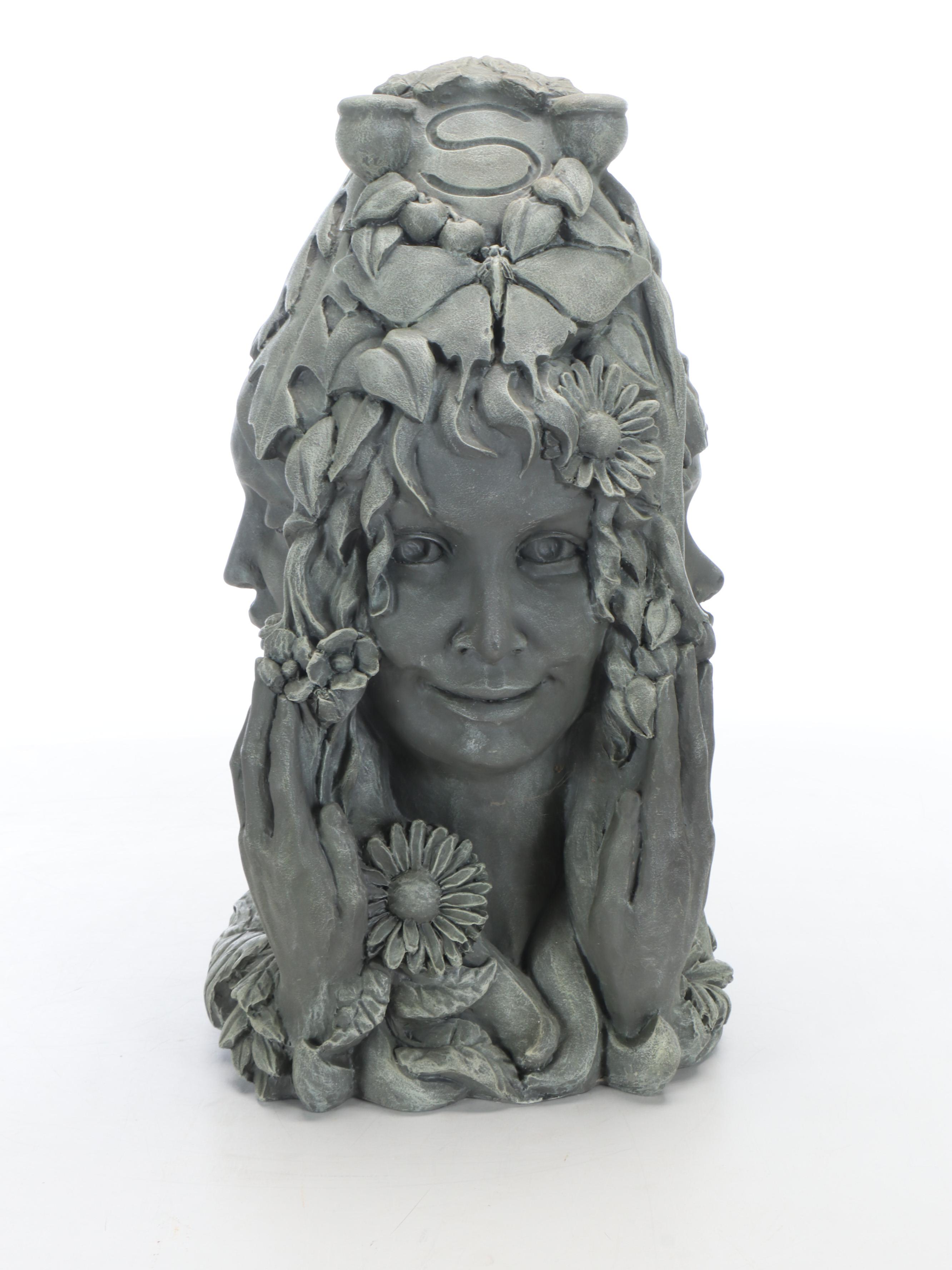 Allegorical Four Seasons Cast Composite Garden Statuary