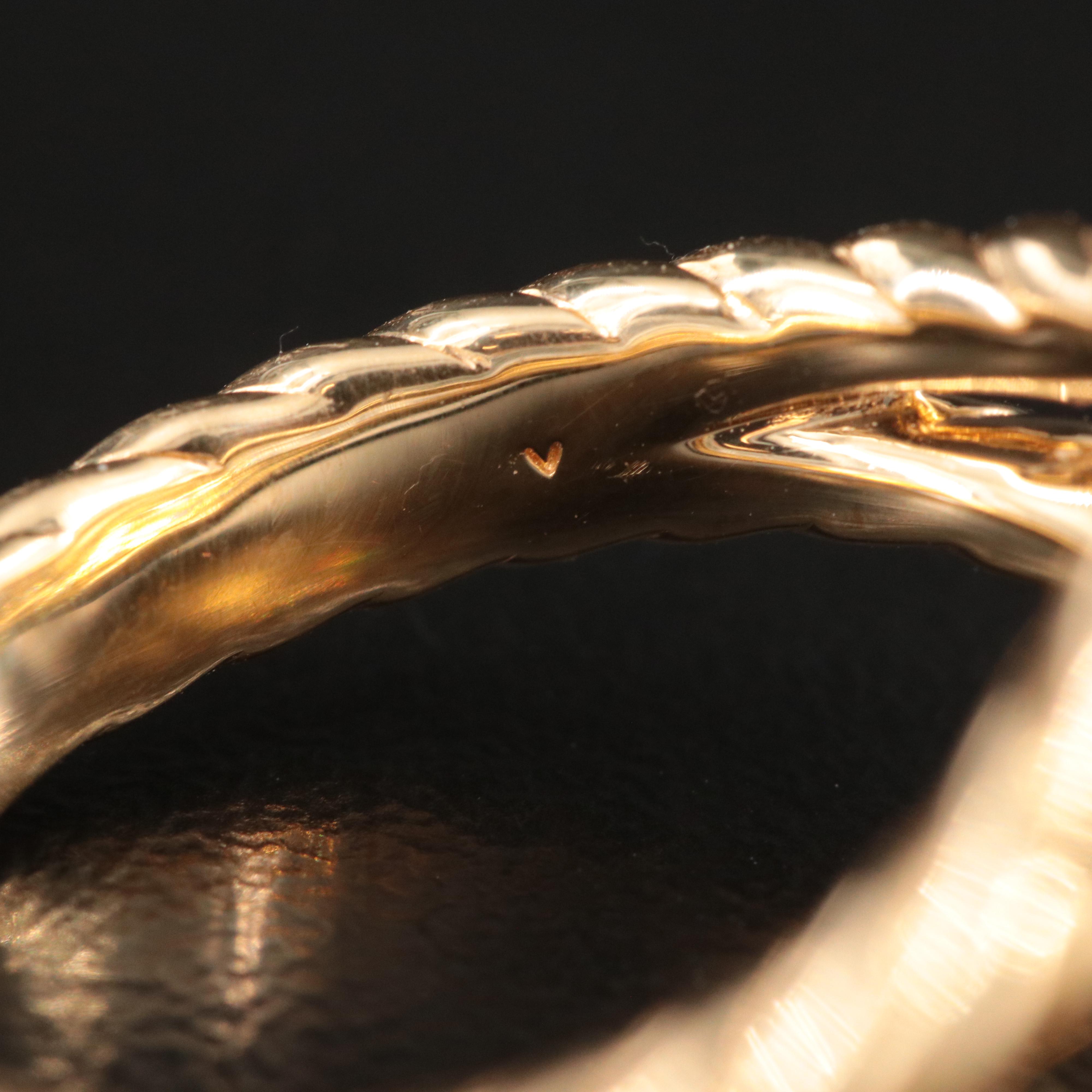 David Yurman Albion 18K Citrine and Diamond Ring