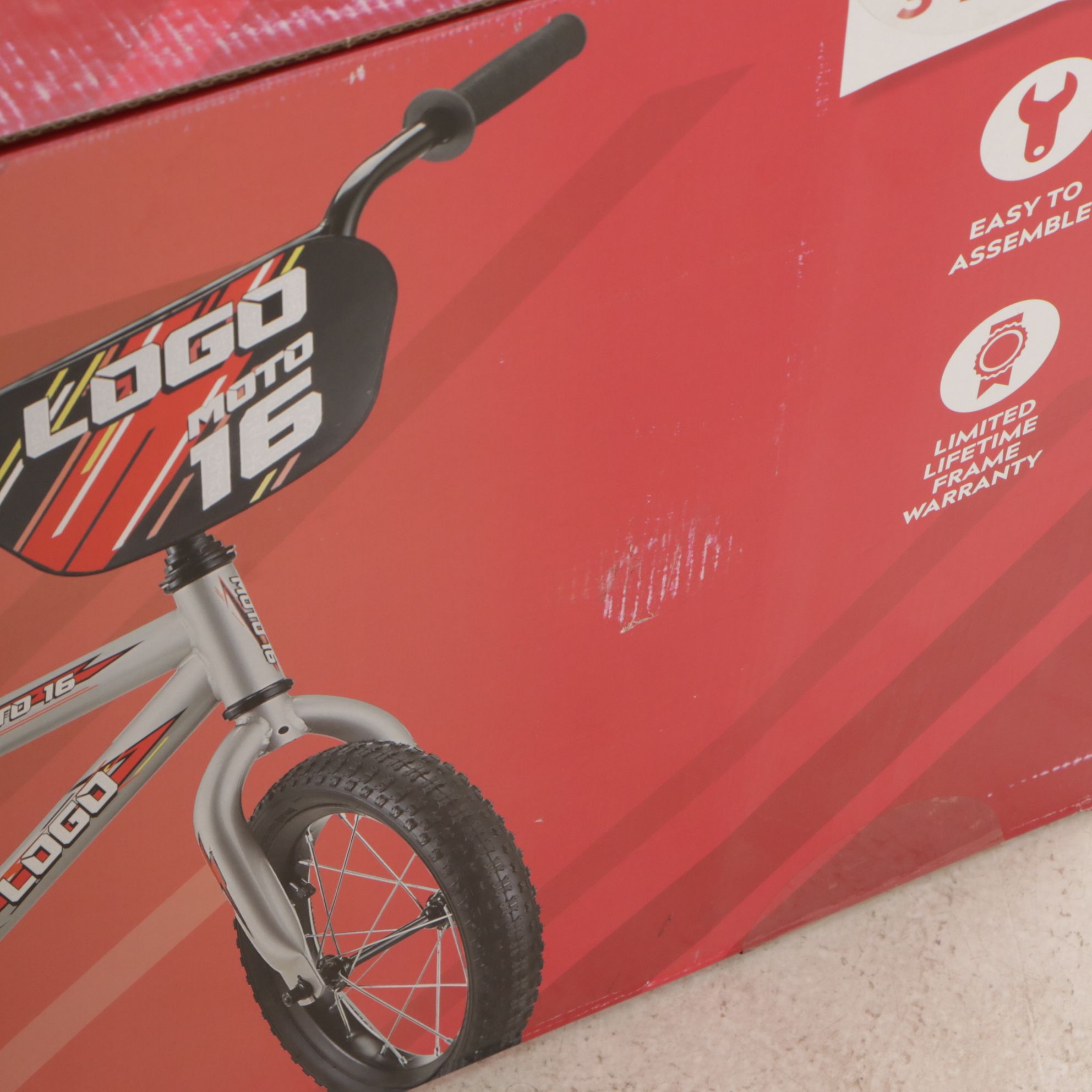 Pacific Bicycles Logo 16" Kid's Bicycle, Red/Gray