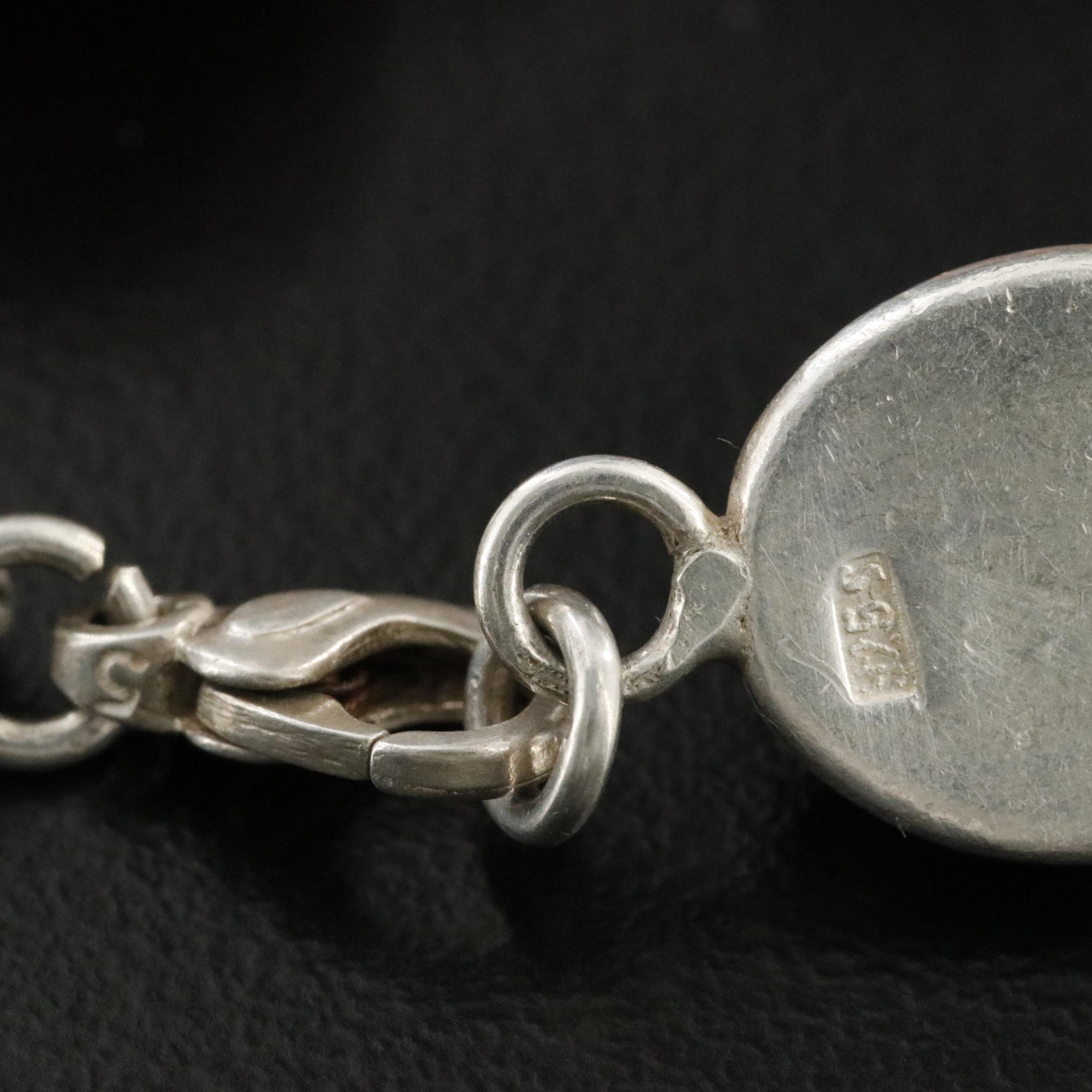 Sterling Amber Bracelet