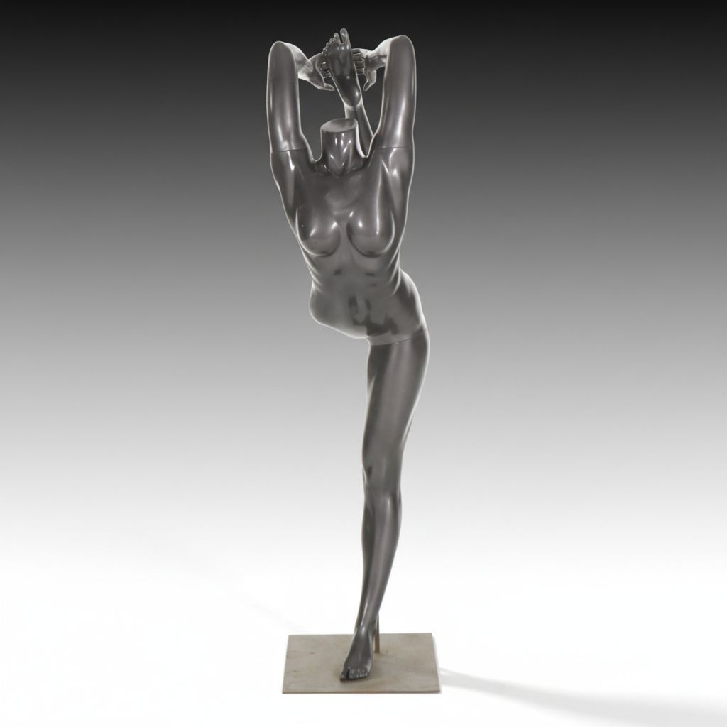 Life-Size Female Full-Body Mannequin in Yoga Pose