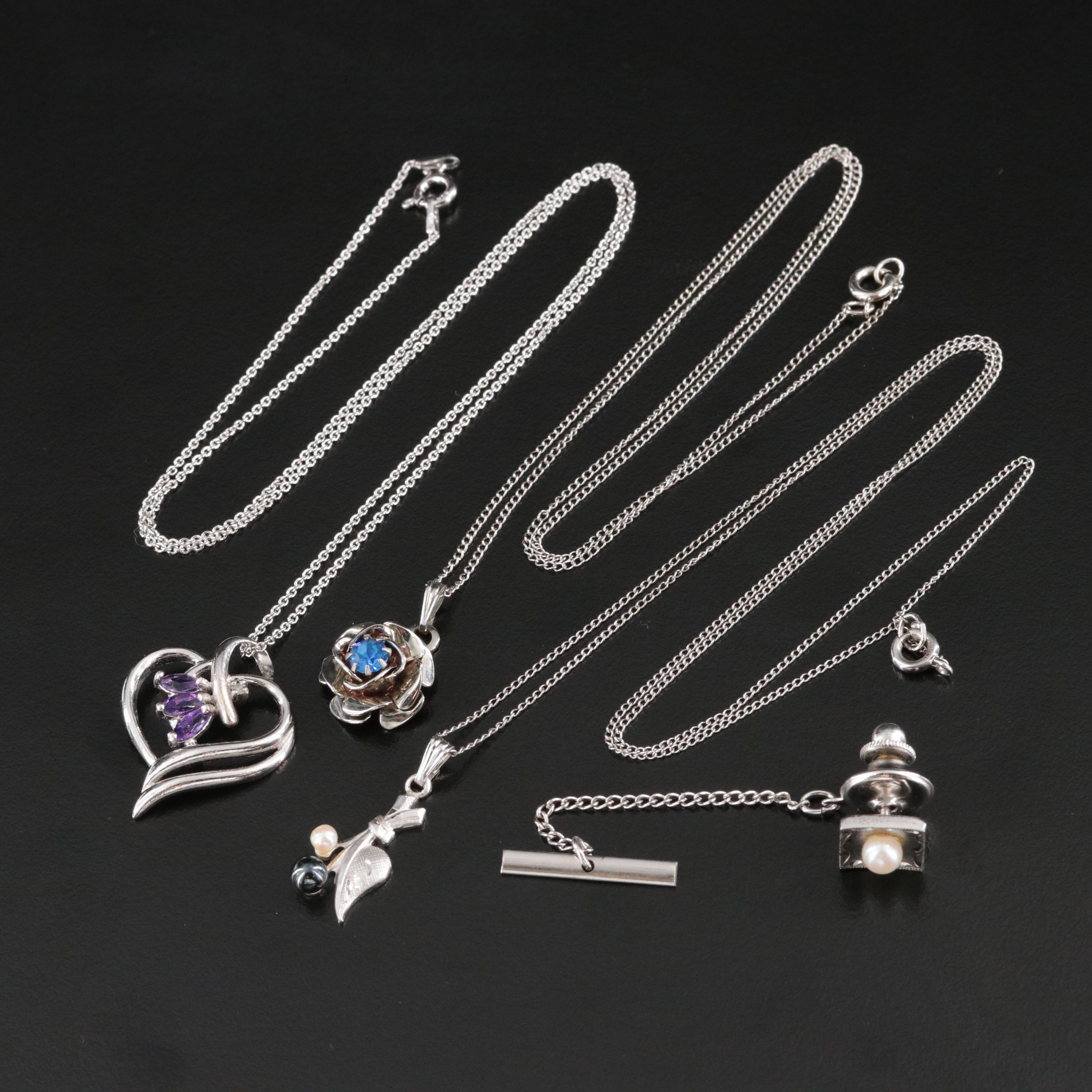 Sterling Jewelry Collection Featuring Amethyst, Pearl and Hematite