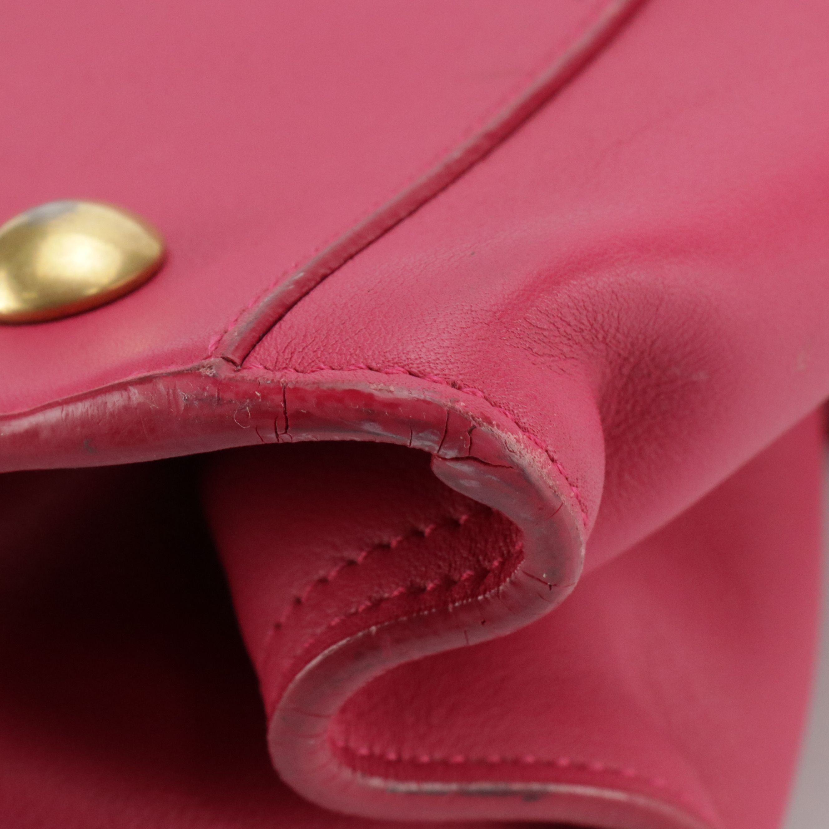 Saint Laurent Cabas ChYc Satchel in Hot Pink Leather