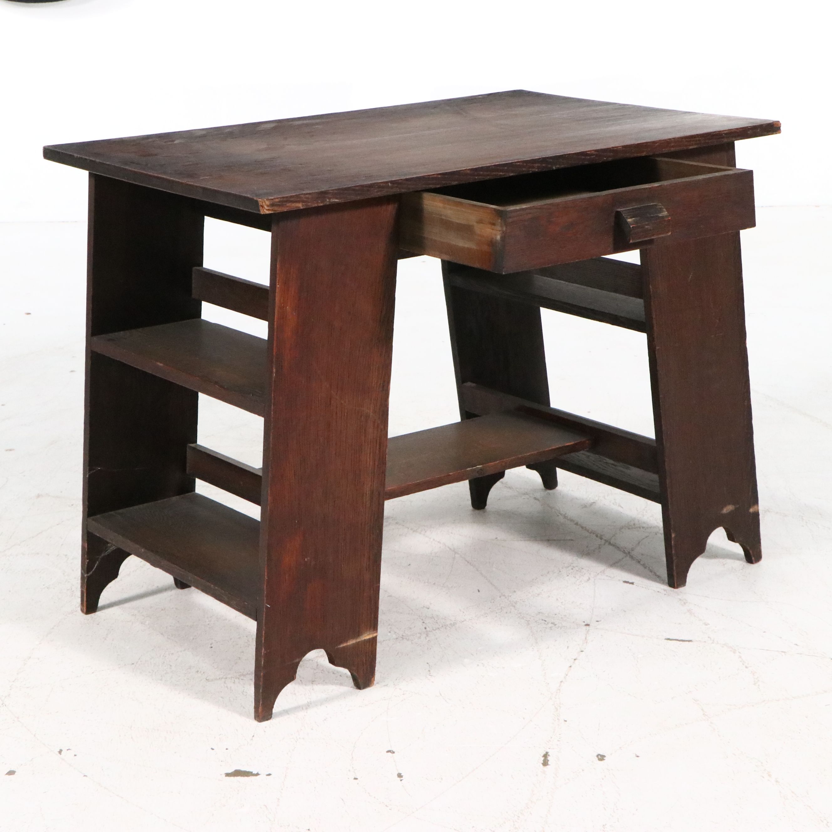 Mission Style Oak Desk, Early 20th Century
