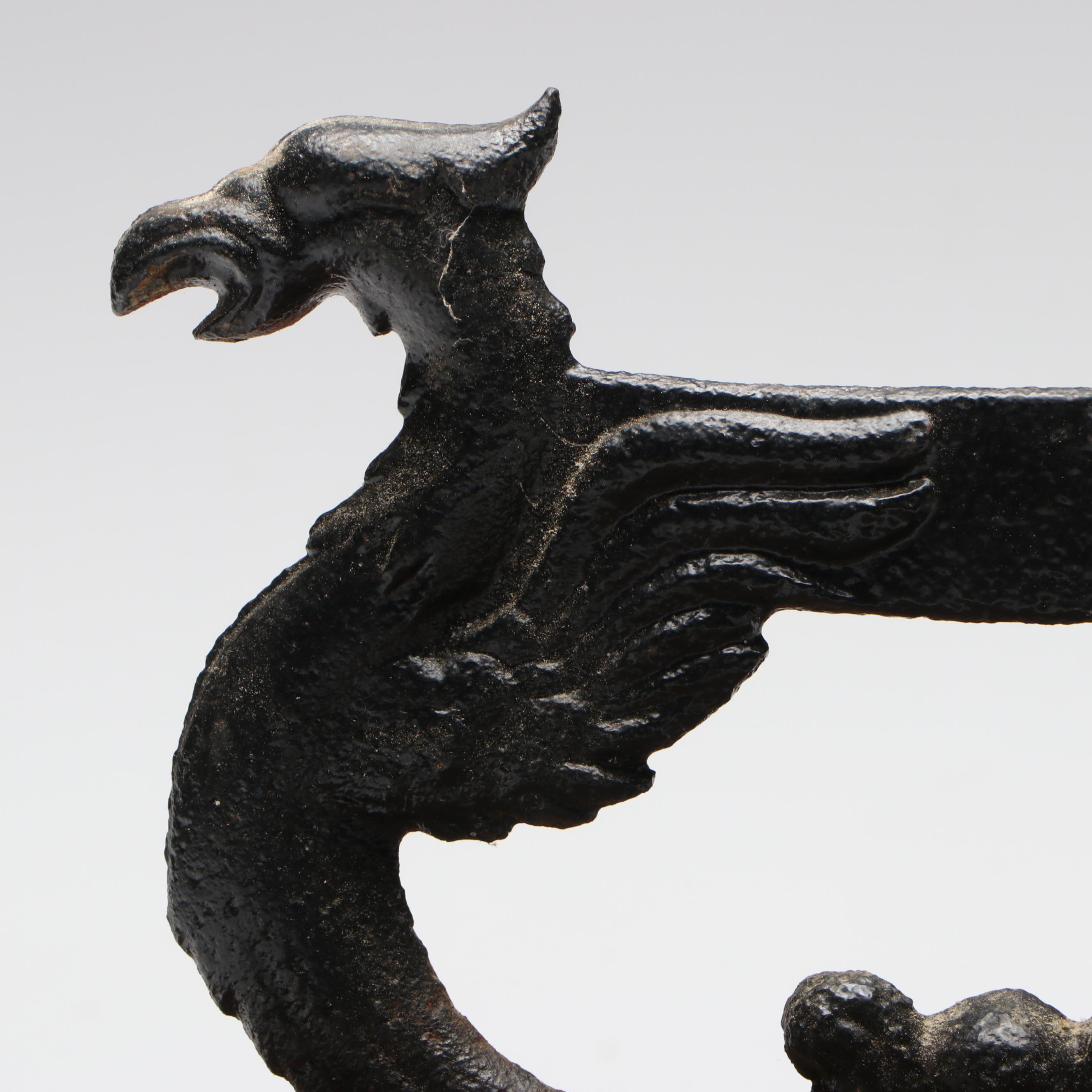 Victorian Cast Iron Griffin Boot Scraper