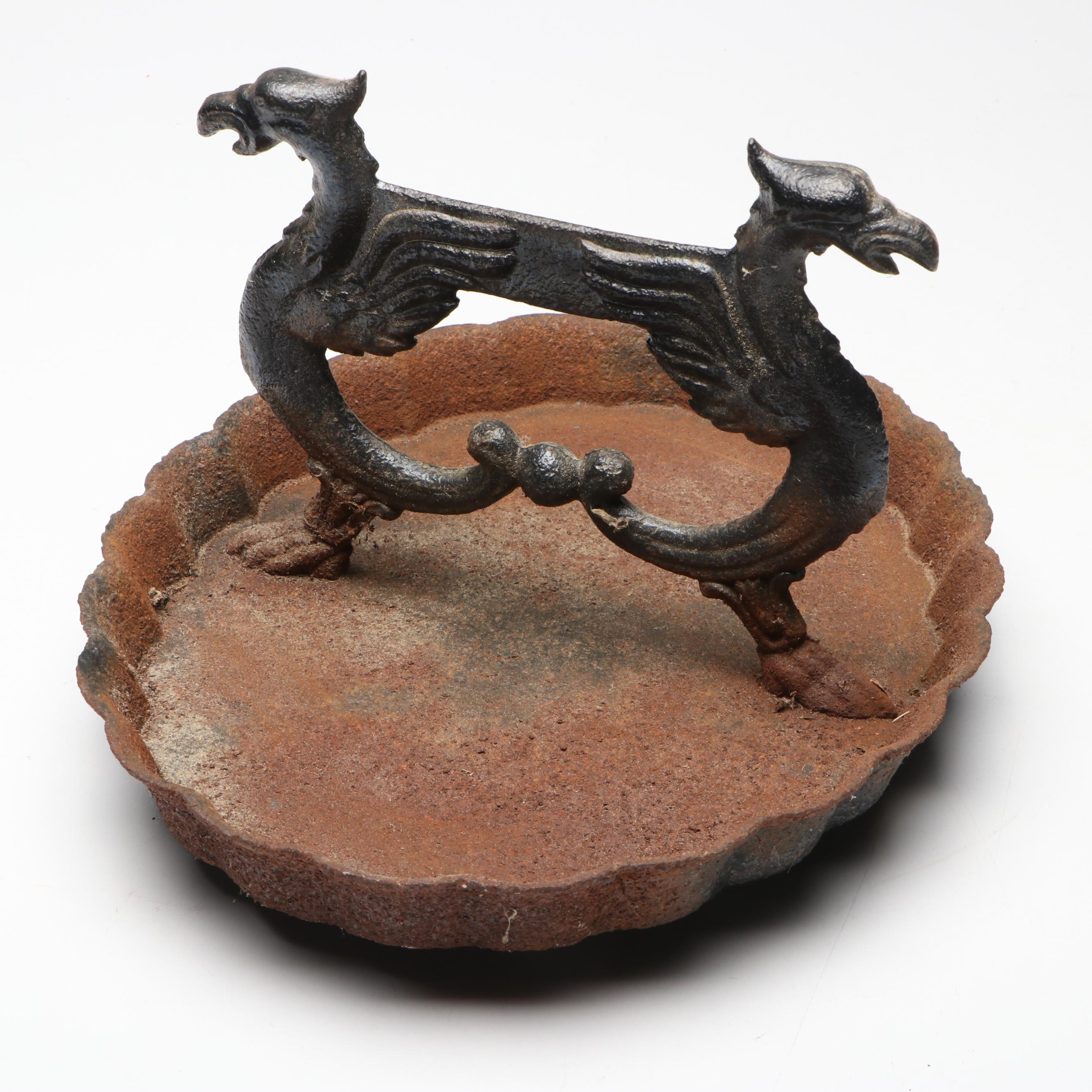 Victorian Cast Iron Griffin Boot Scraper