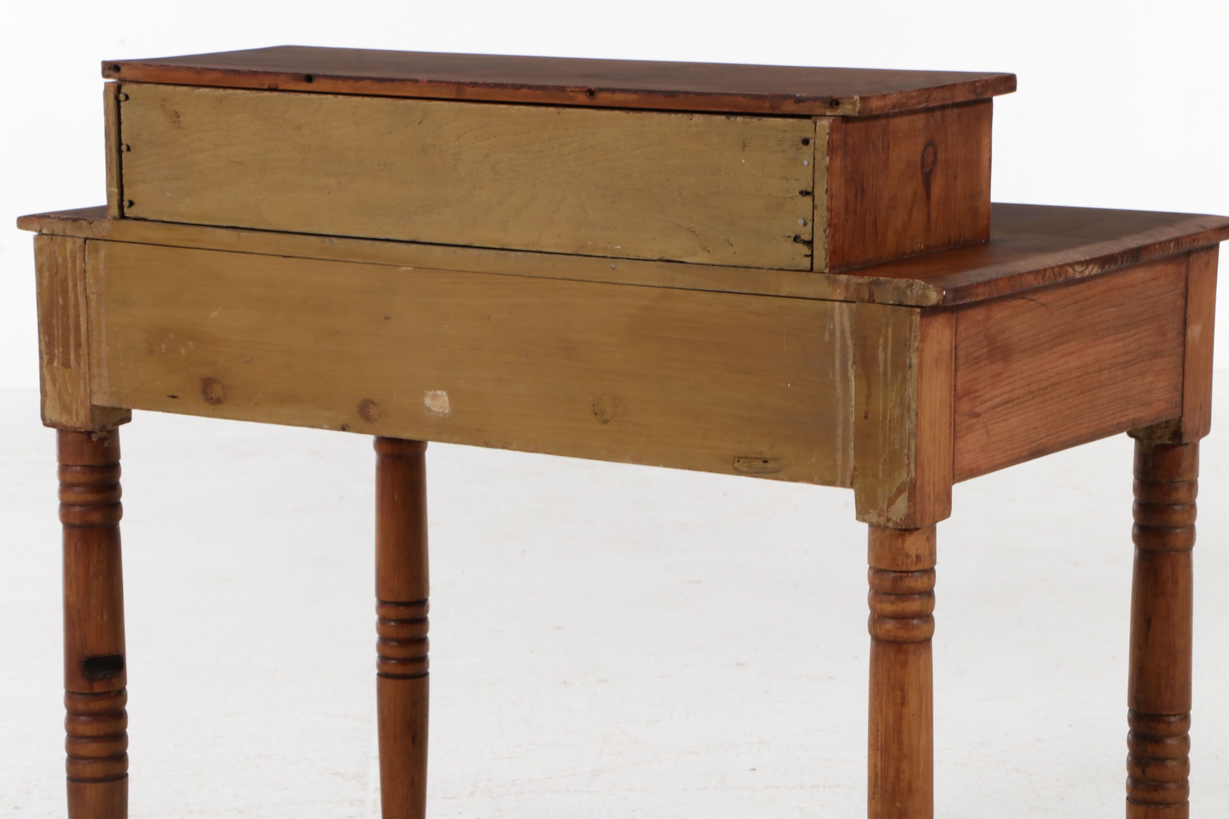 American Primitive Pine Desk, 19th Century