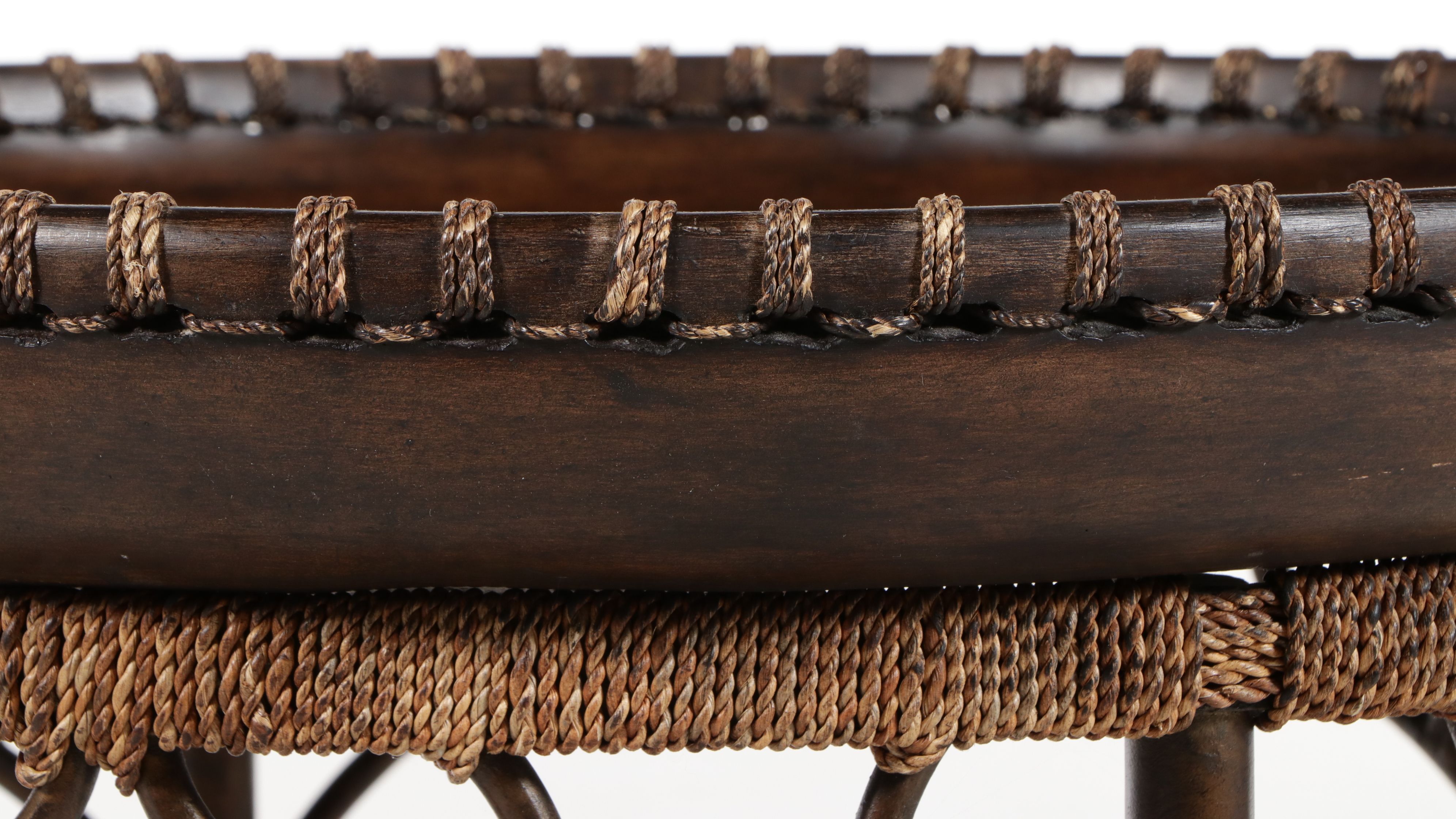 Rope Accented Side Table, 21st Century