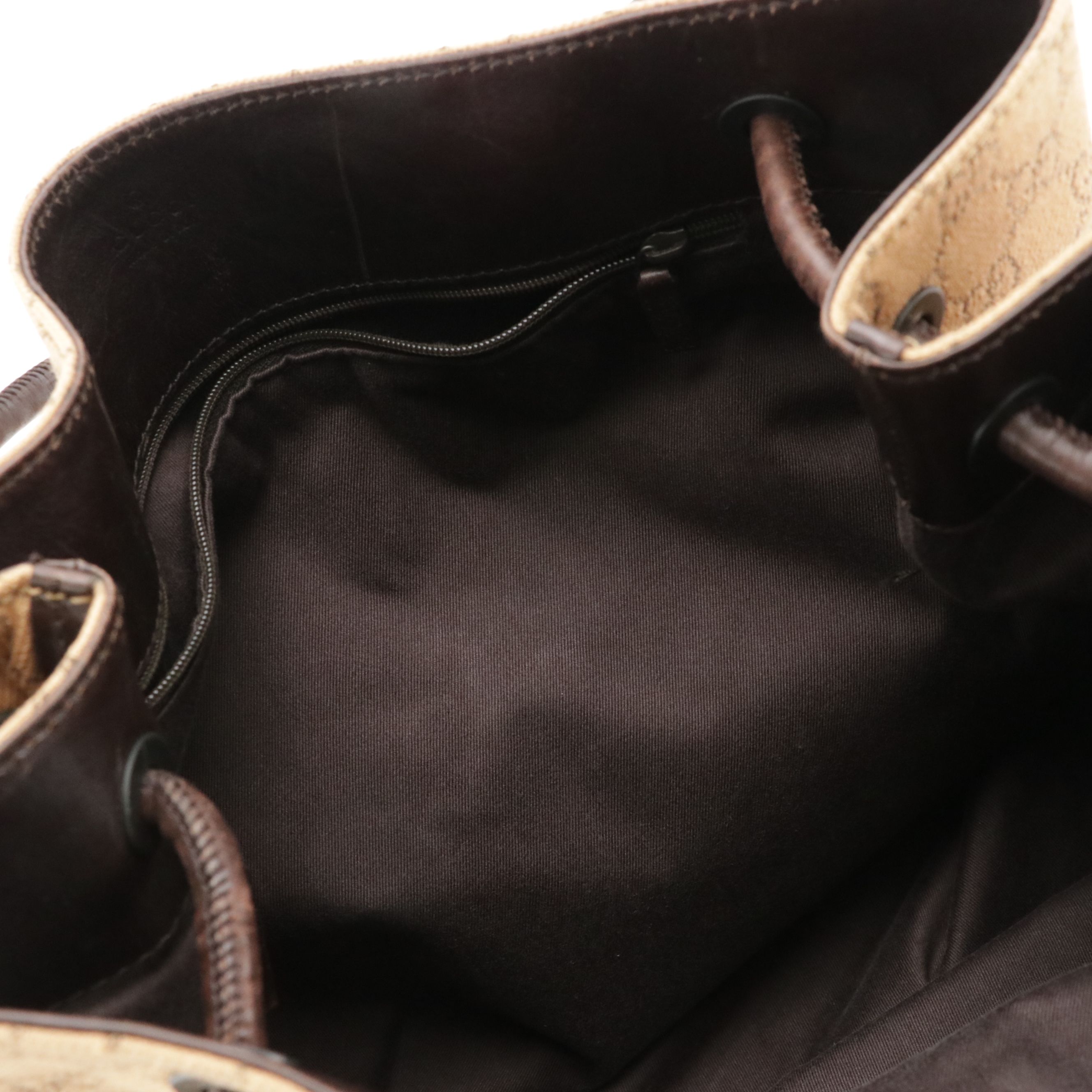 Gucci Gifford Tote Bag in Beige GG Jacquard Denim and Brown Leather Trim