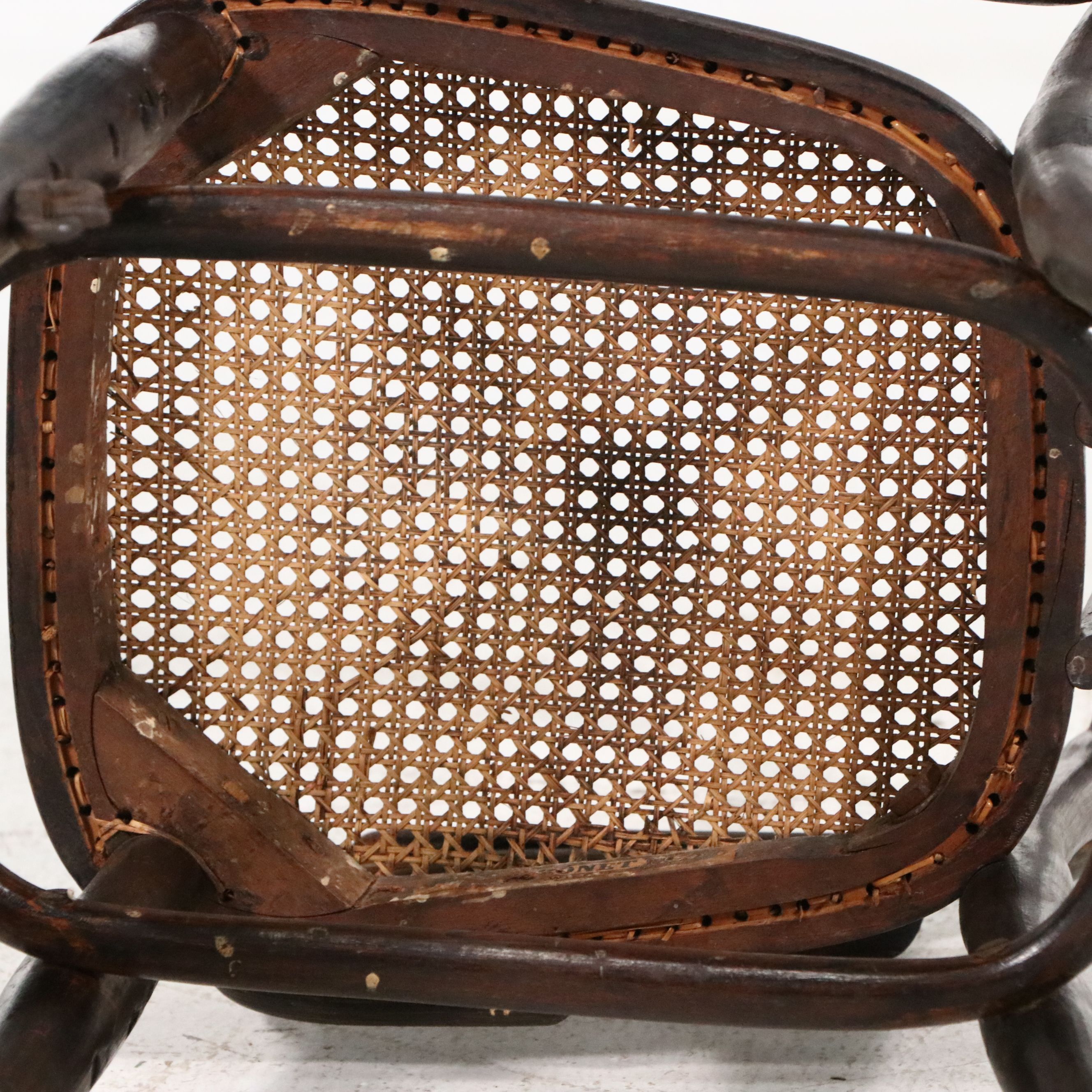 Thonet Style Bentwood and Cane Child's Highchair