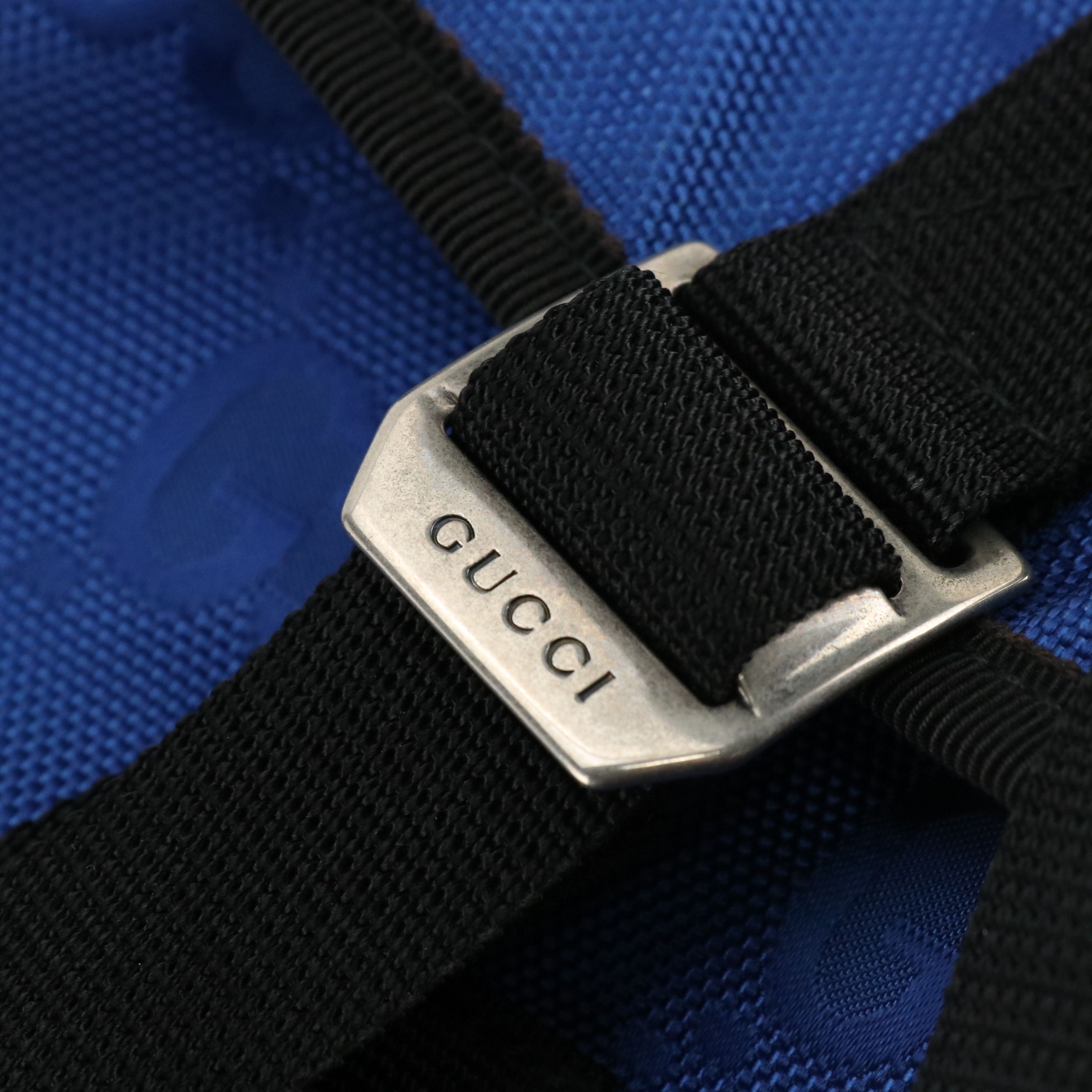 Gucci Off The Grid Crossbody Bag in Royal Blue Jumbo GG Jacquard Canvas