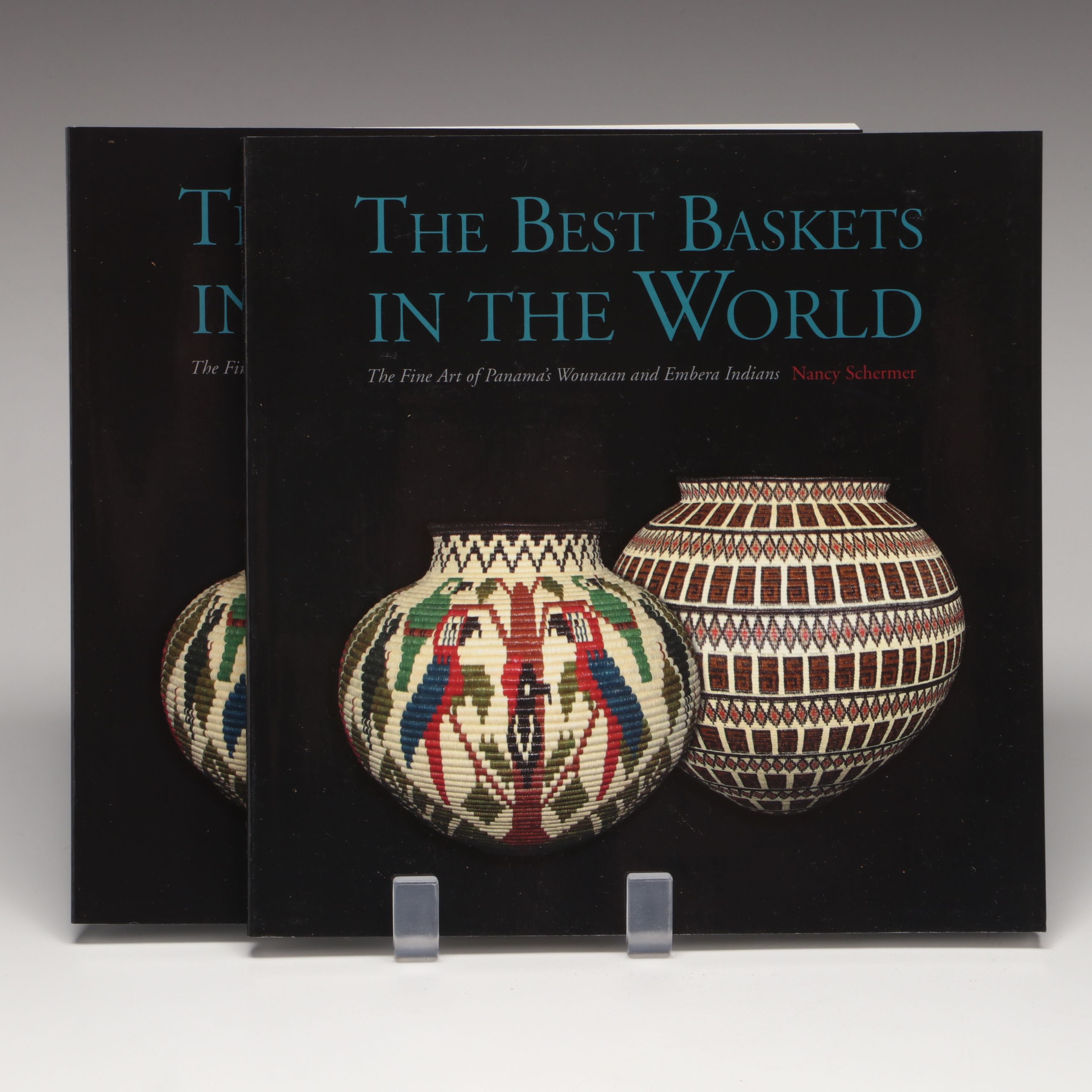 Yanila Chocho and Other Emberá-Wounaan Handwoven Chunga Palm Fiber Basket