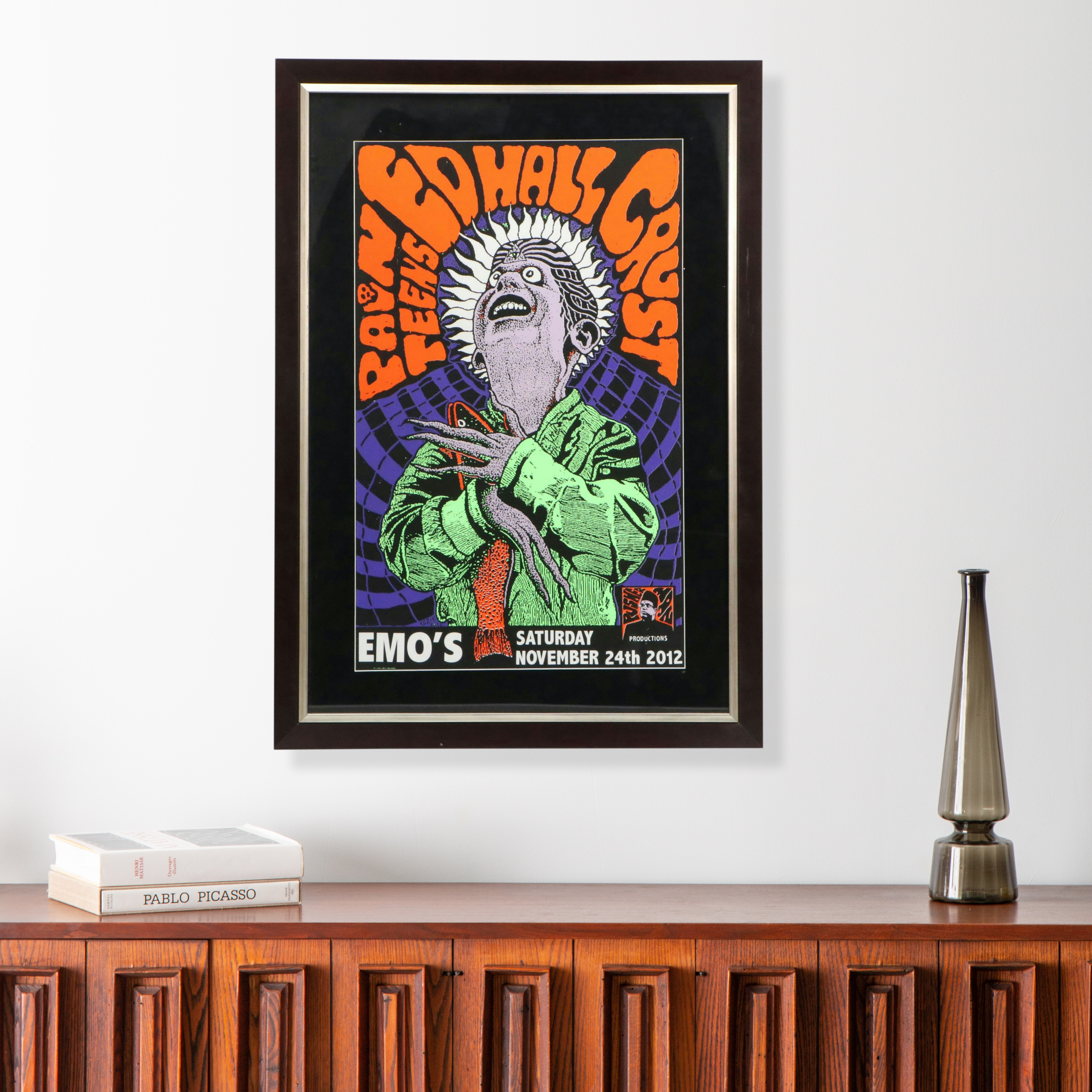 Frank Kozik "Pain Teens Ed Hall Crust" Screenprint Concert Poster