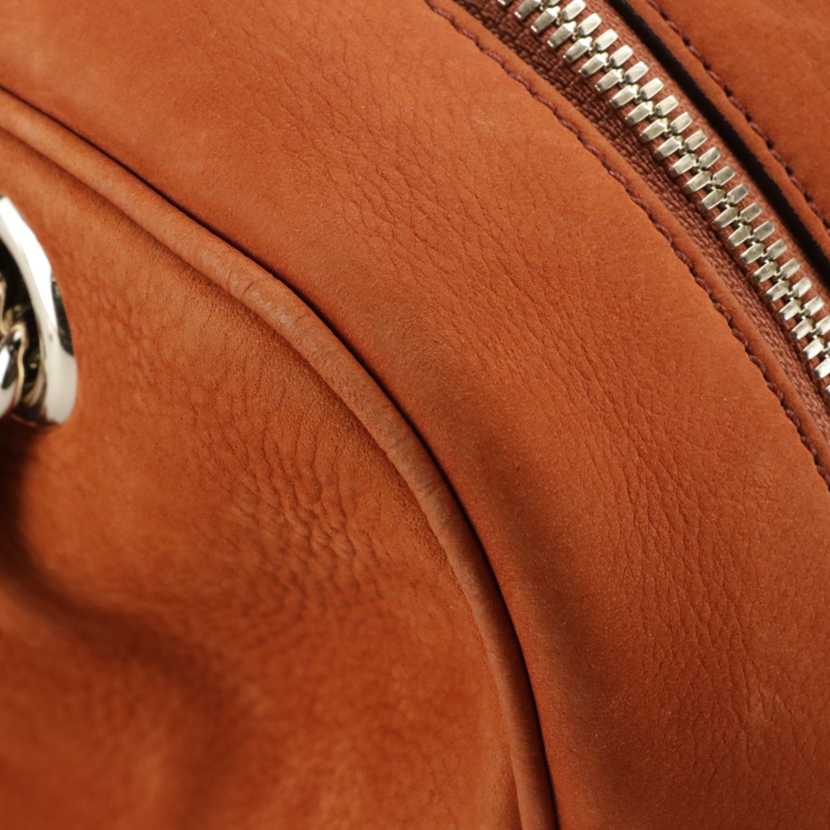 Gucci Interlocking GG Soho Chain Bag in Nubuck Leather