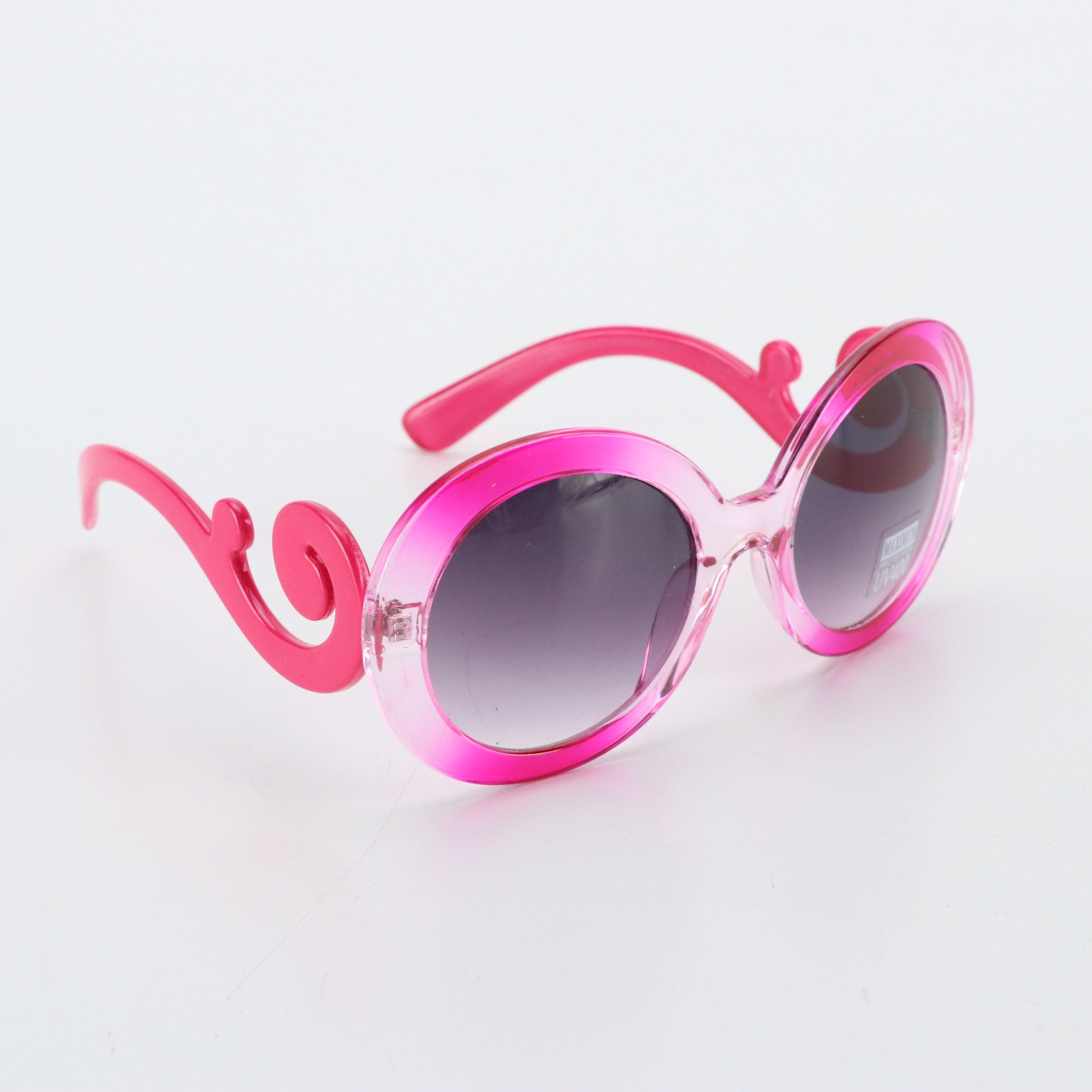 Round Gradient Lens Sunglasses with Soft Case