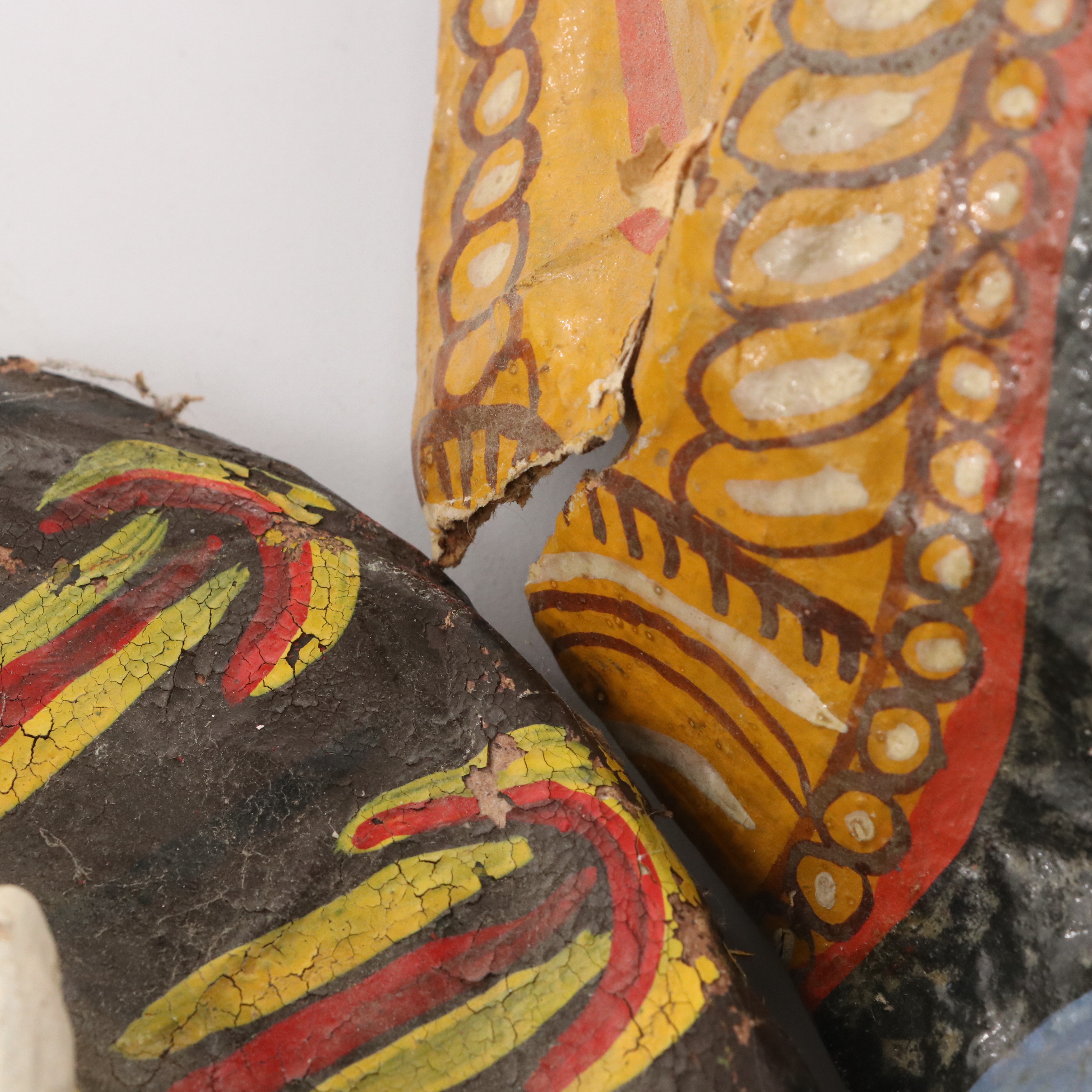 Indian Handcrafted Papier-Mâché Deity Masks