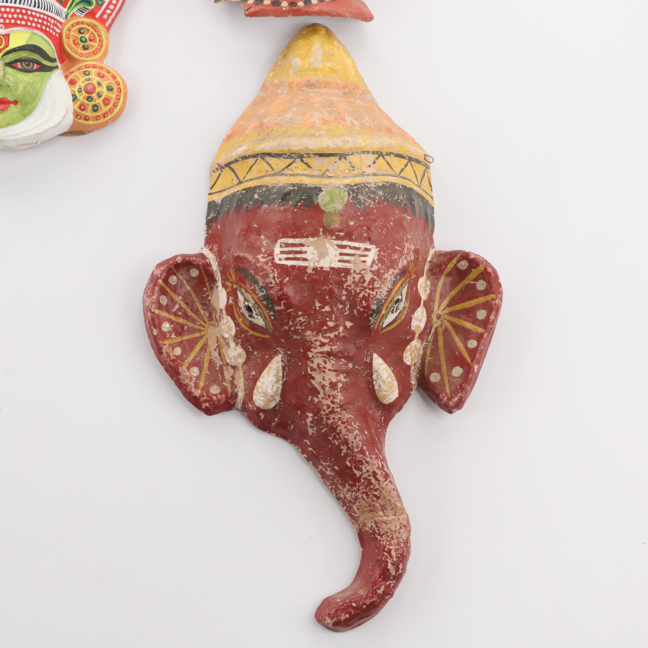 Indian Handcrafted Papier-Mâché Deity Masks