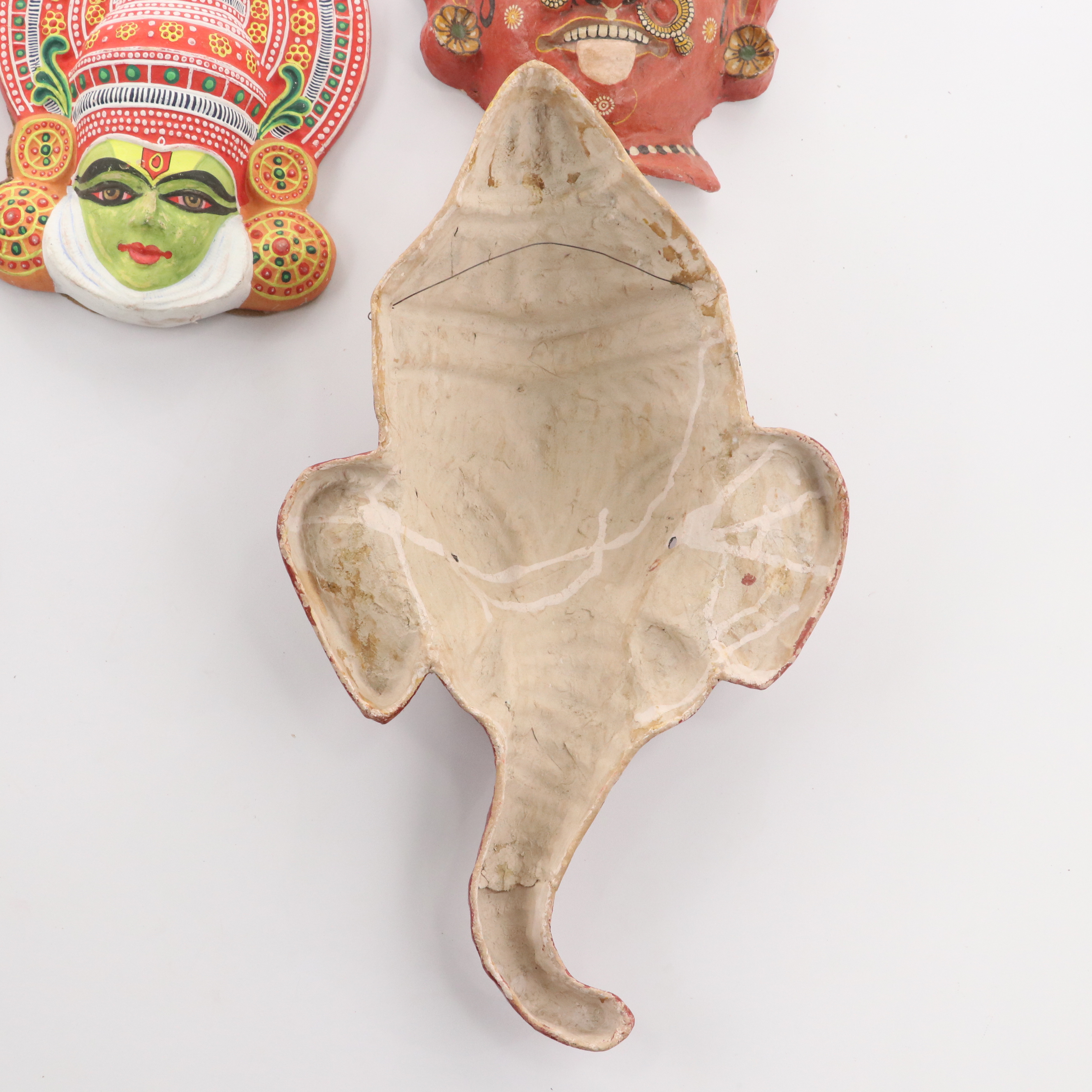 Indian Handcrafted Papier-Mâché Deity Masks