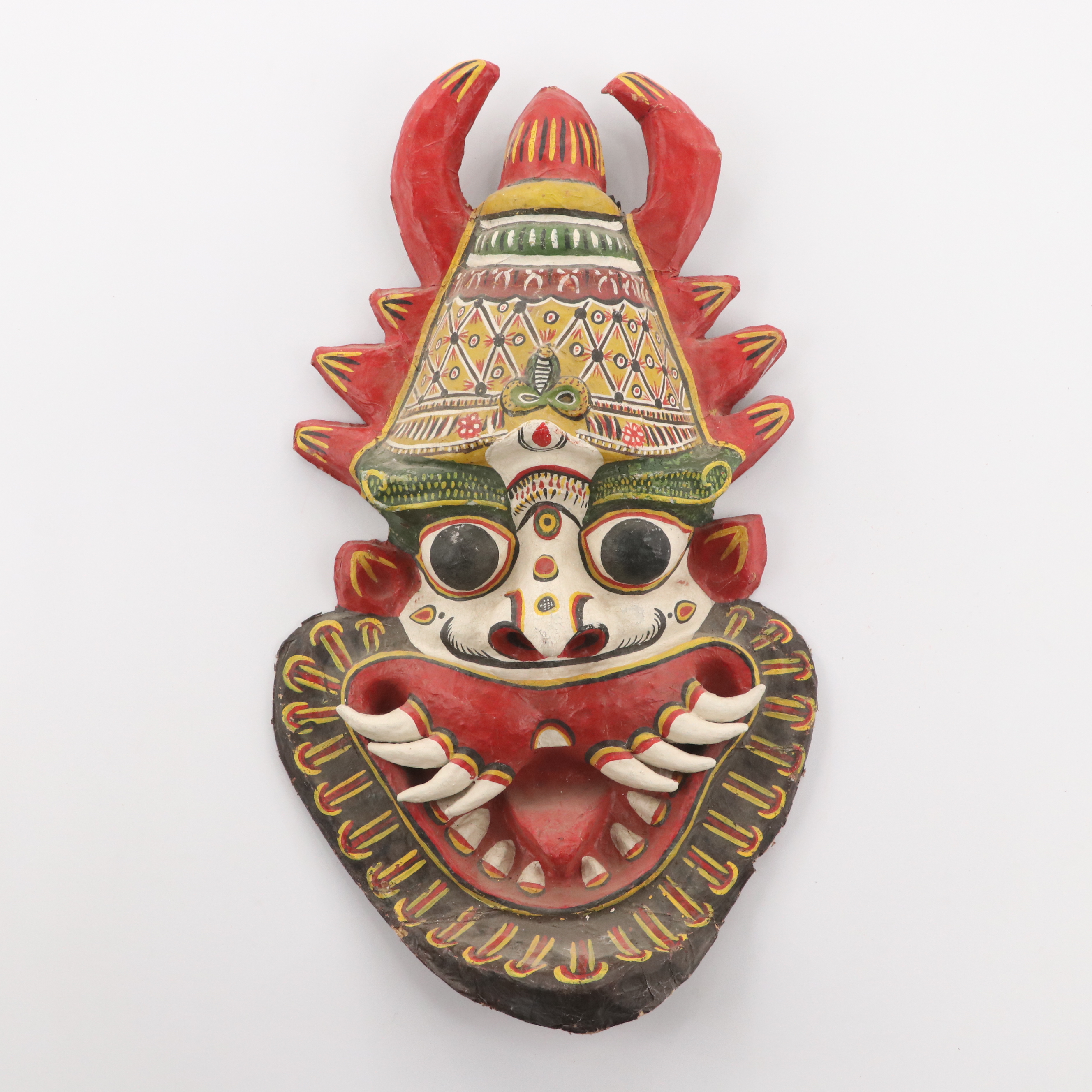 Indian Handcrafted Papier-Mâché Deity Masks