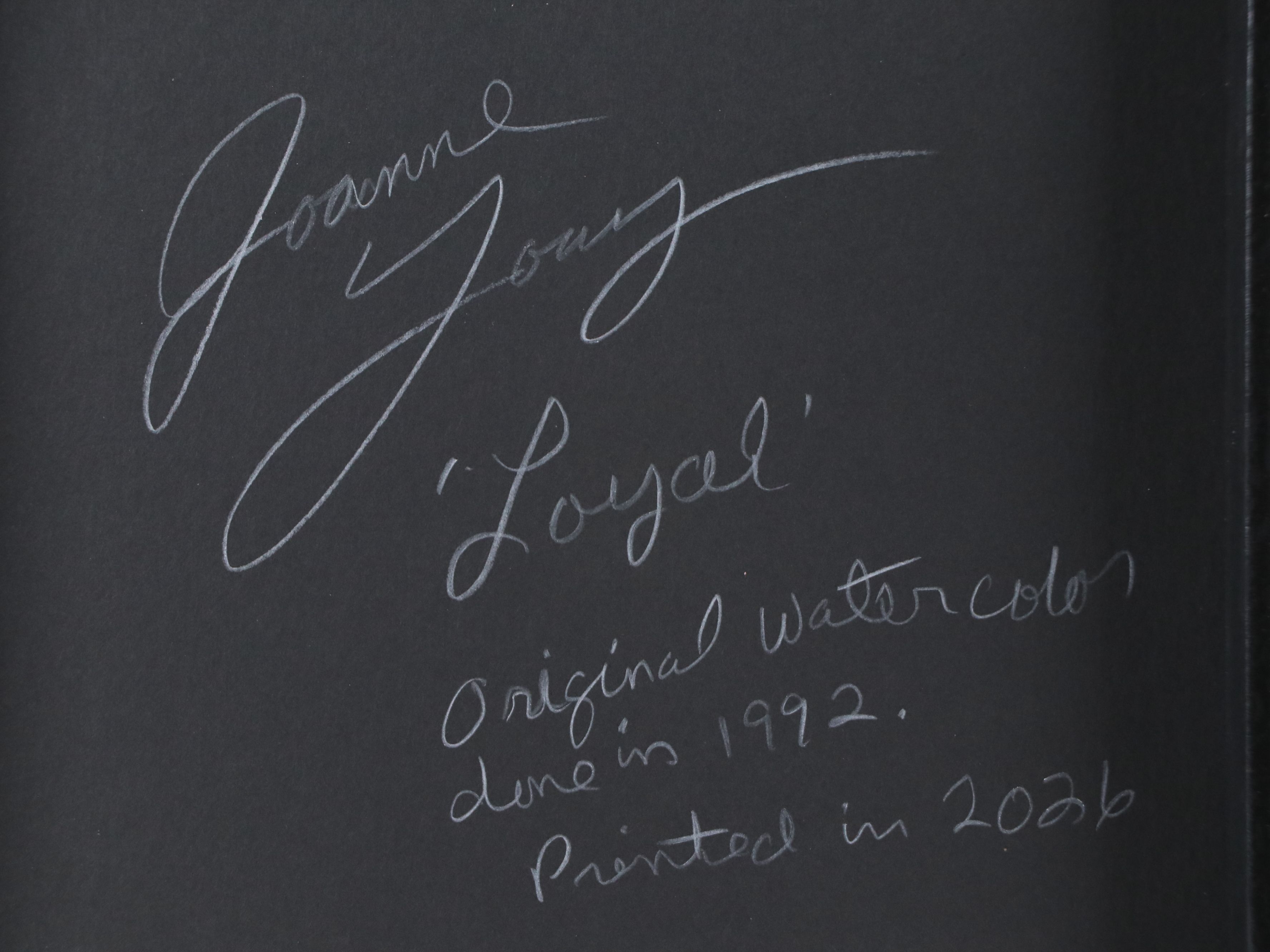 Joanne Young Digital Print "Loyal," 2026