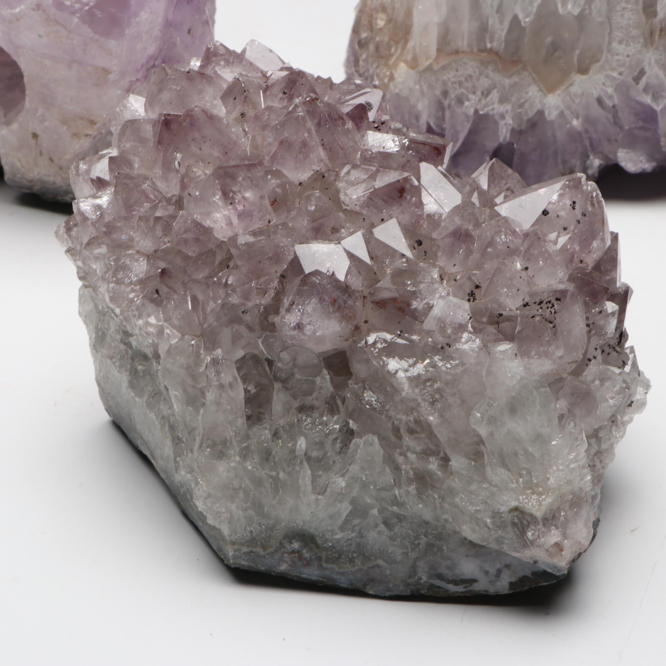 Amethyst Geode Fragments for Lamp Conversion