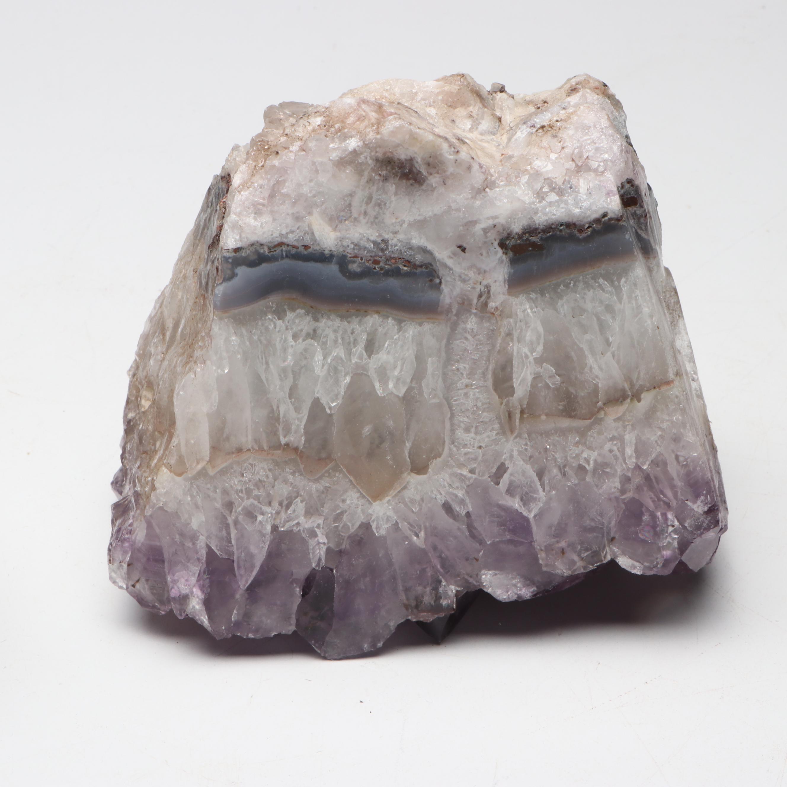 Amethyst Geode Fragments for Lamp Conversion