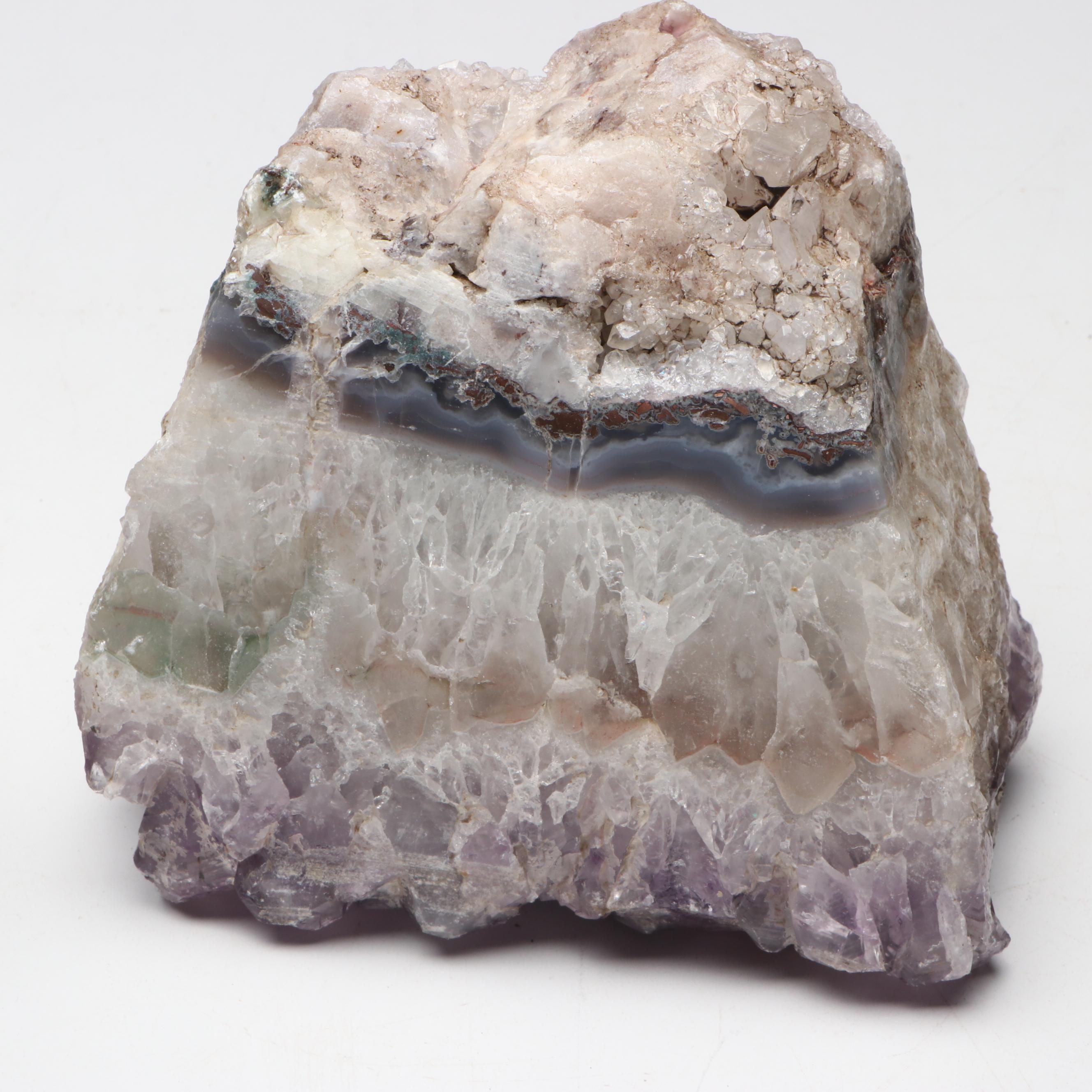Amethyst Geode Fragments for Lamp Conversion