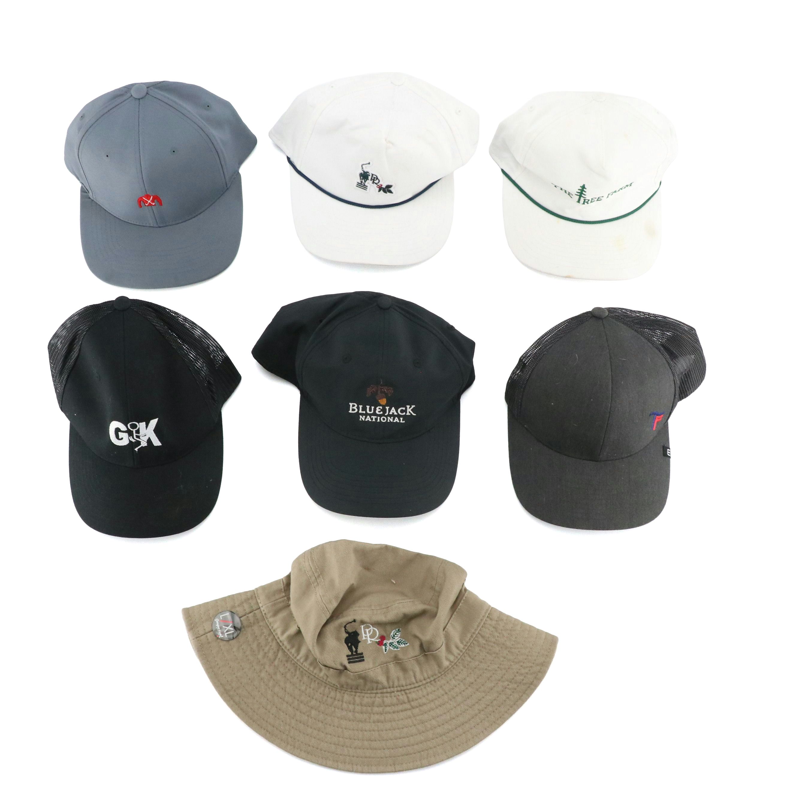 Imperial Bucket Hat with Blue Jack, The Tree Farm & Other Baseball Hats