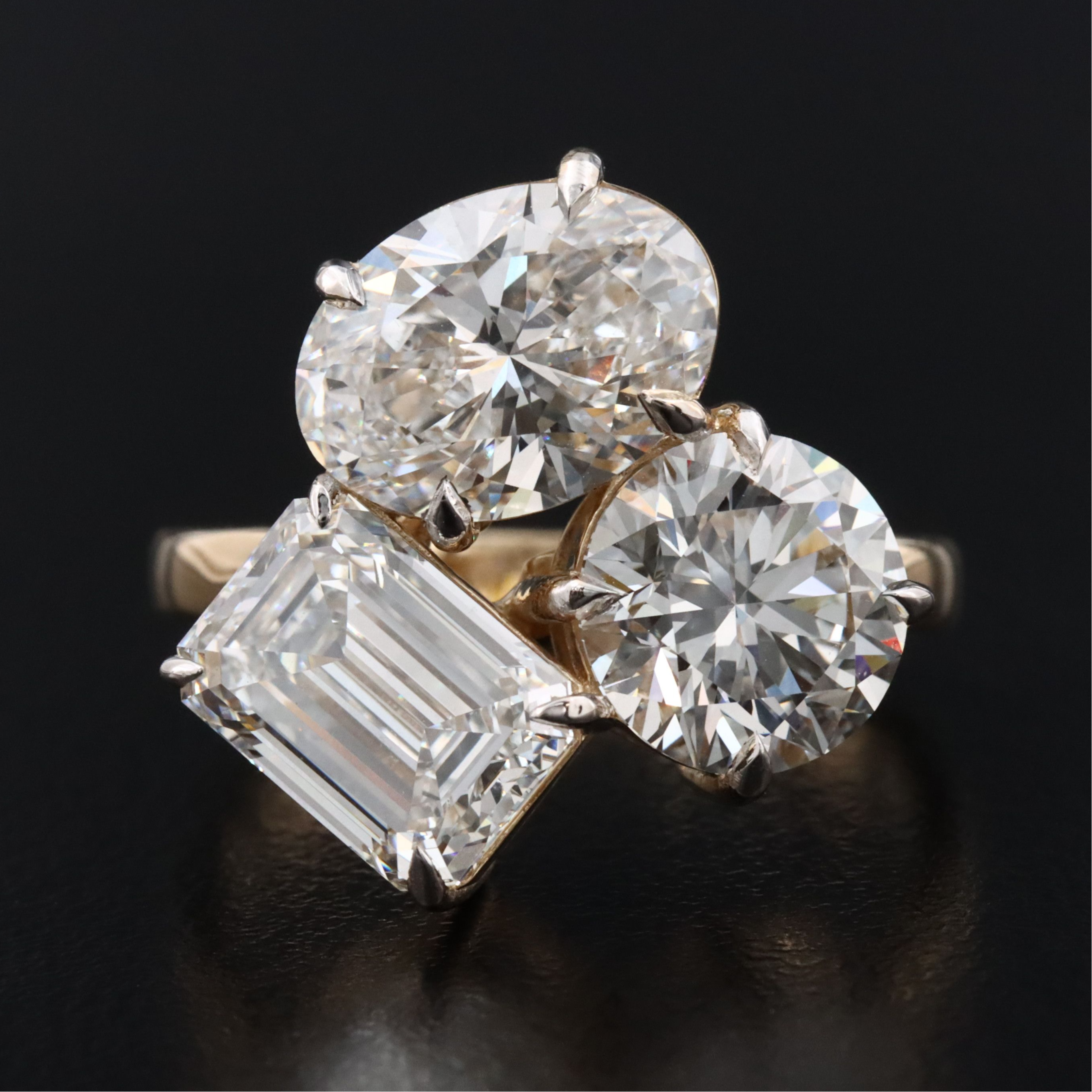 14K 6.06 CTW Lab Grown Diamond Ring with IGI Reports
