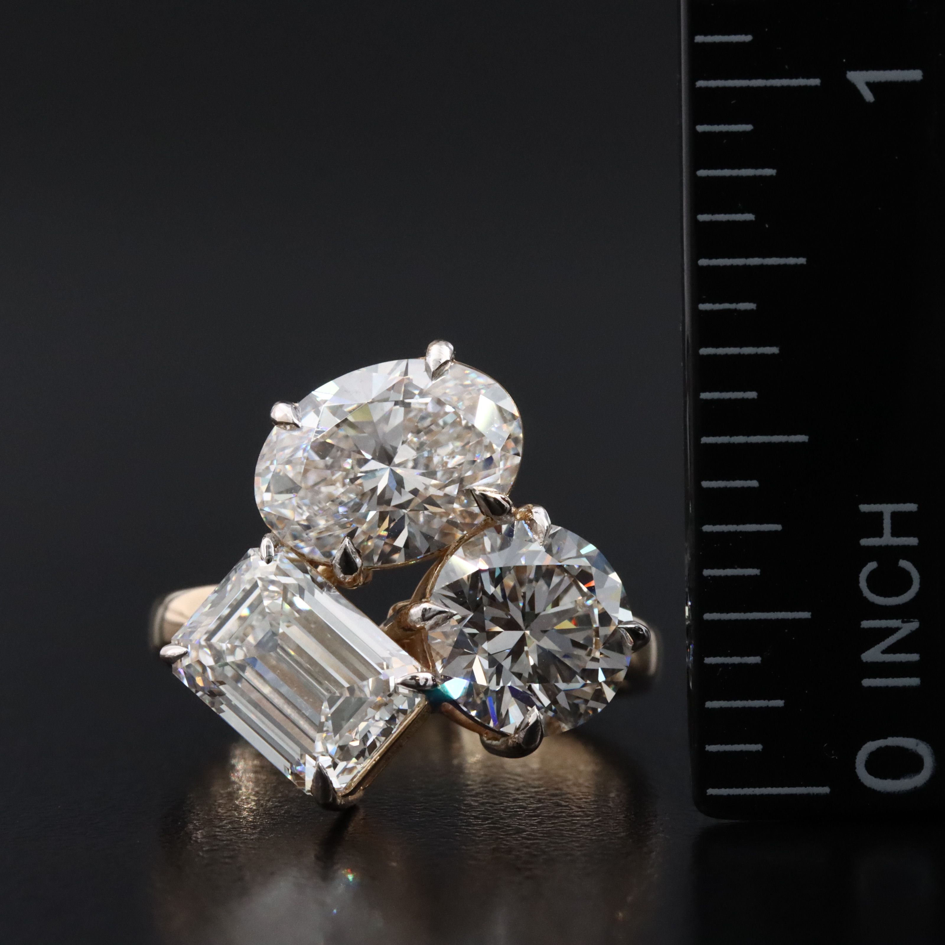 14K 6.06 CTW Lab Grown Diamond Ring with IGI Reports