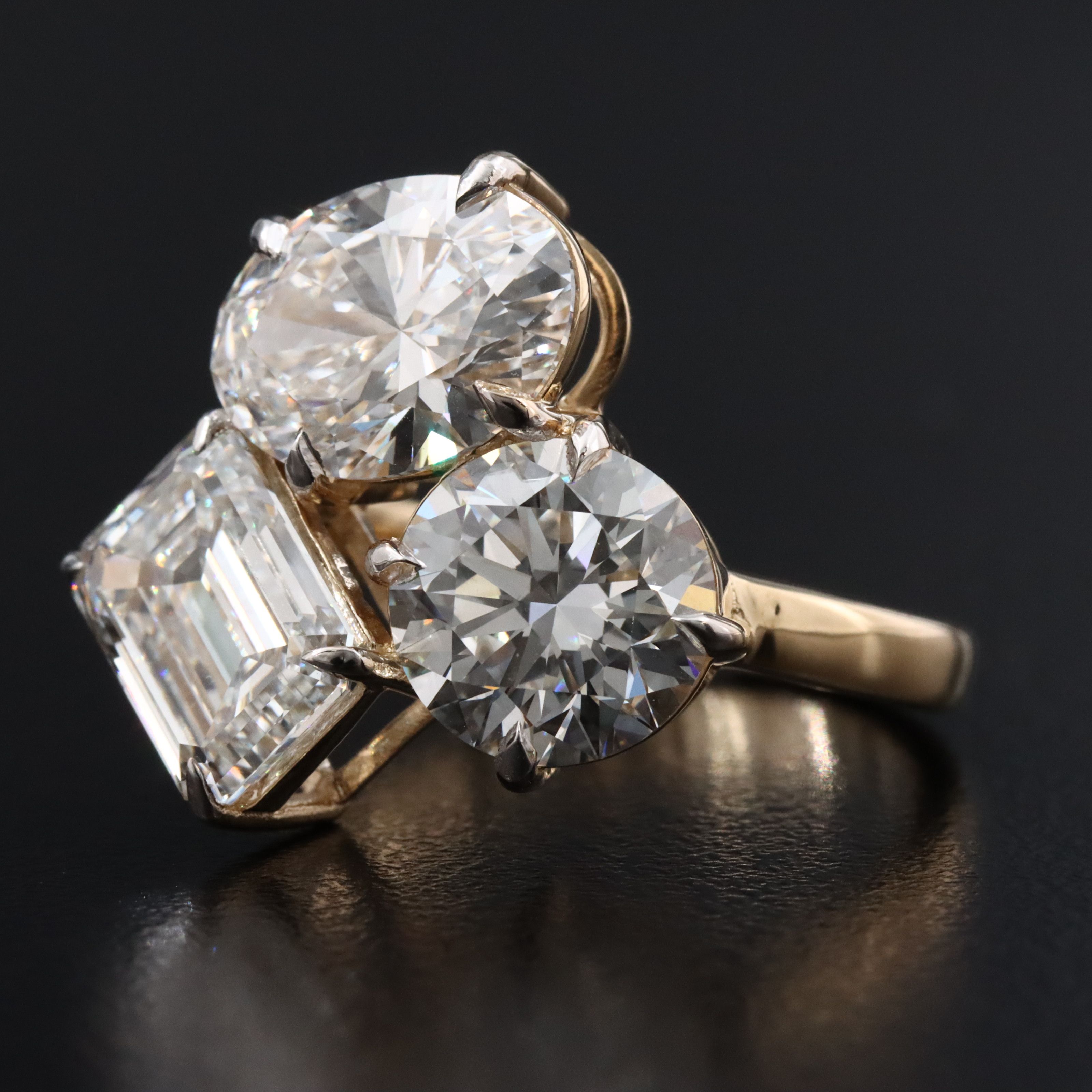 14K 6.06 CTW Lab Grown Diamond Ring with IGI Reports