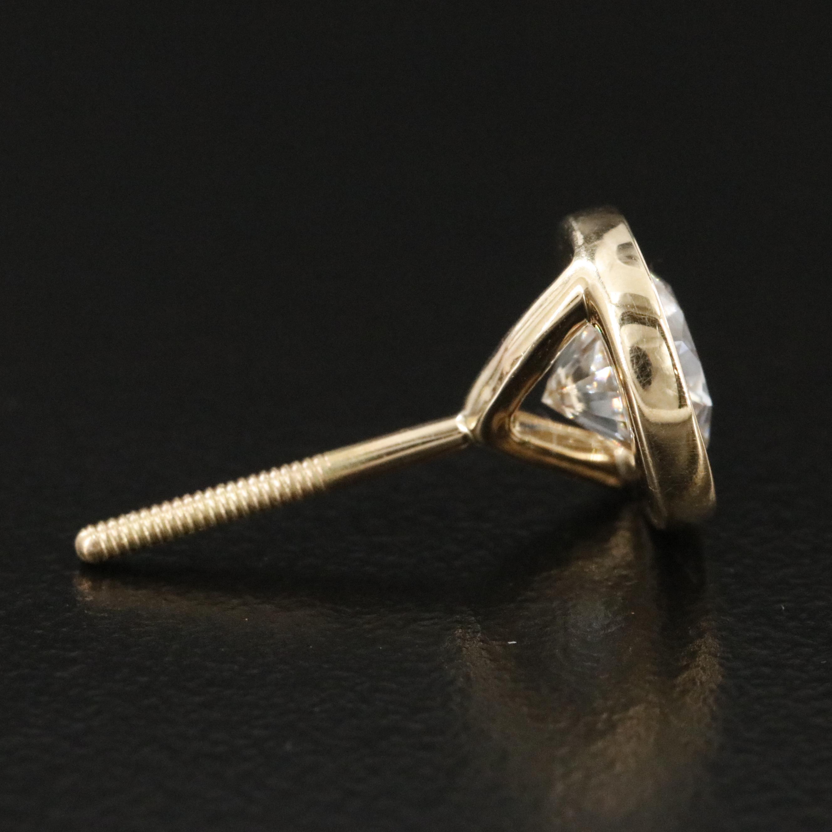 14K 2.17 CTW Lab Grown Diamond Stud Earrings with IGI Reports