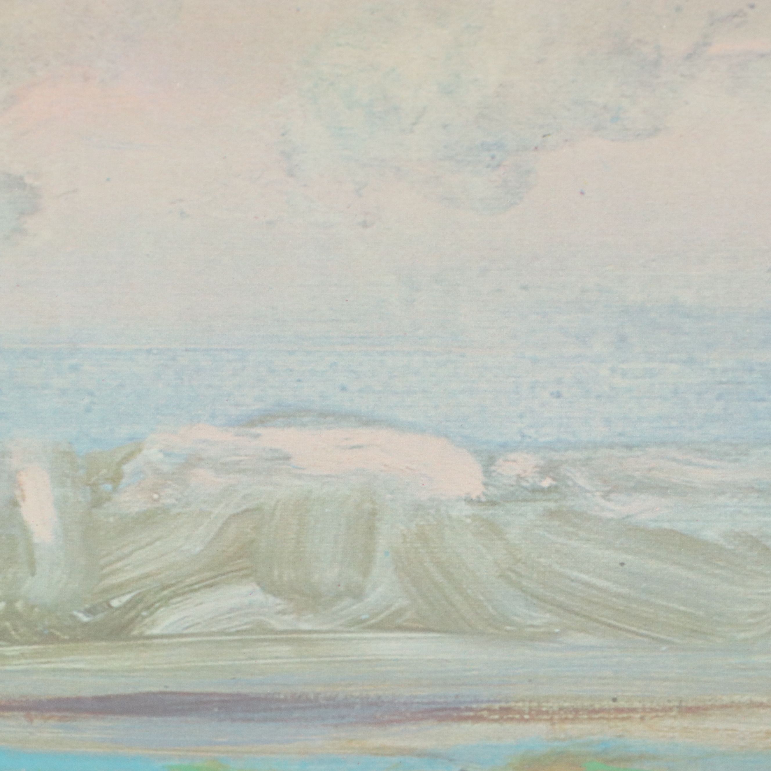 Lloyd Lozes Goff Offset Lithograph Poster for Hot Air Balloon Championship, 1973