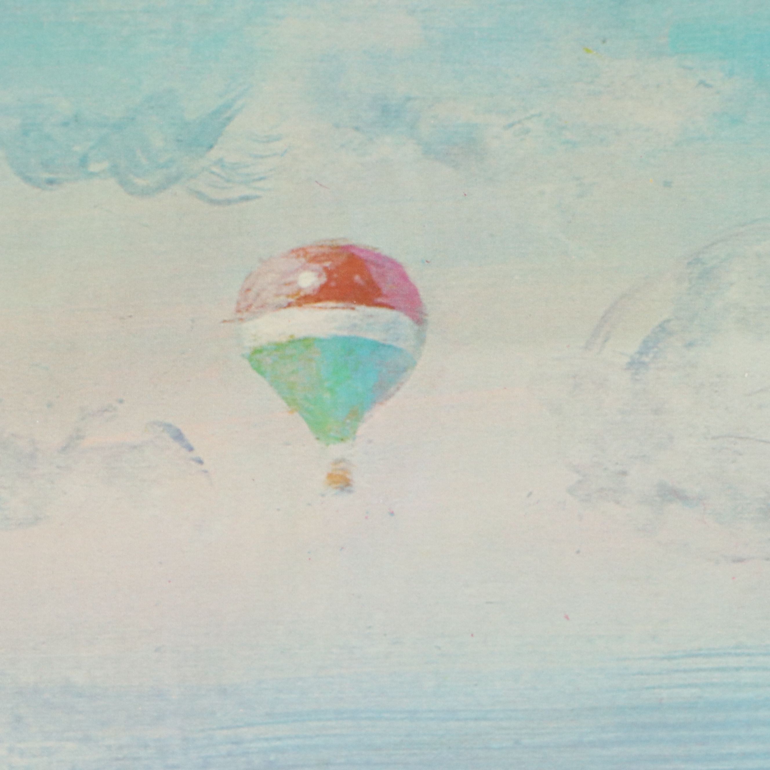 Lloyd Lozes Goff Offset Lithograph Poster for Hot Air Balloon Championship, 1973