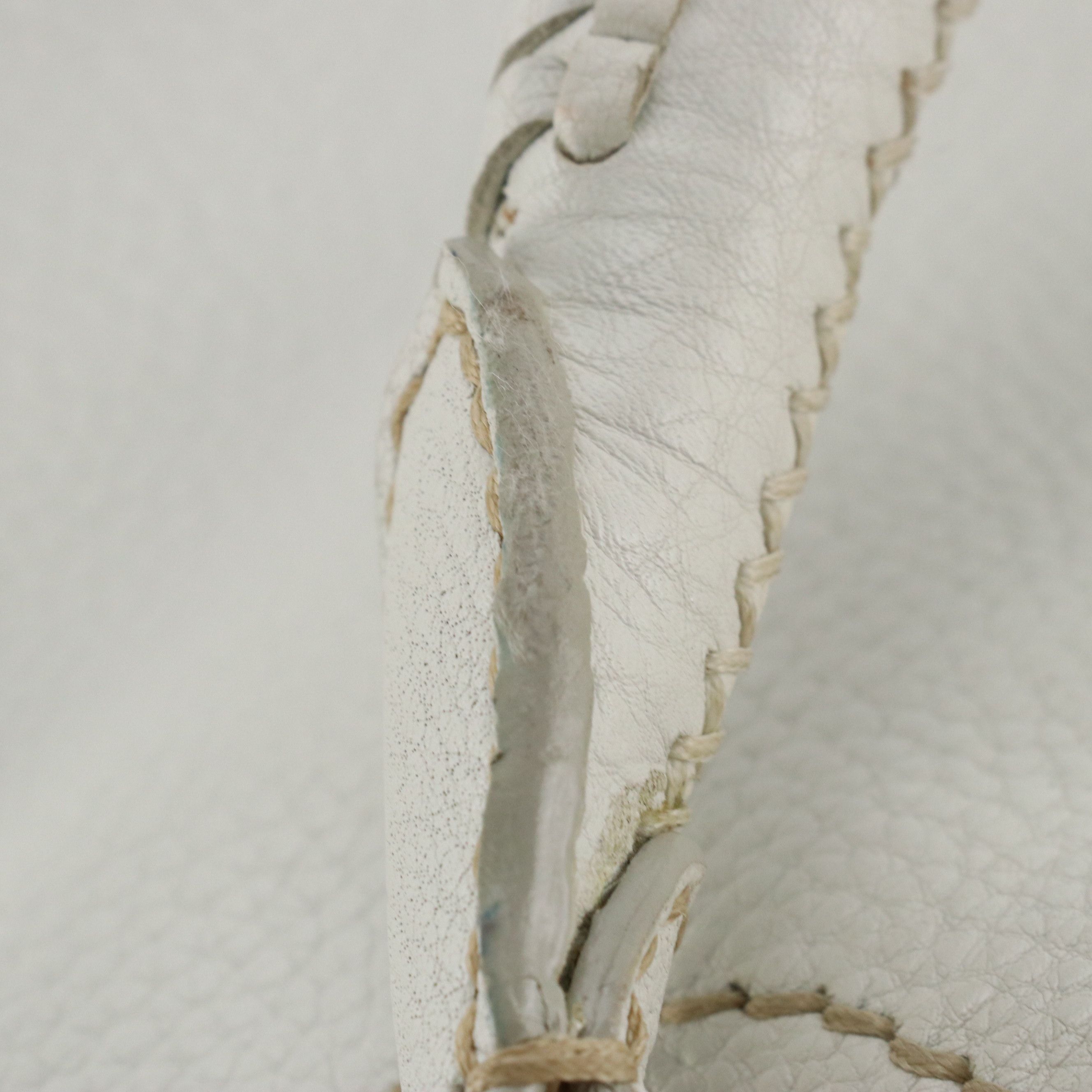 Prada Large Hobo Bag in White Vitello Daino Leather