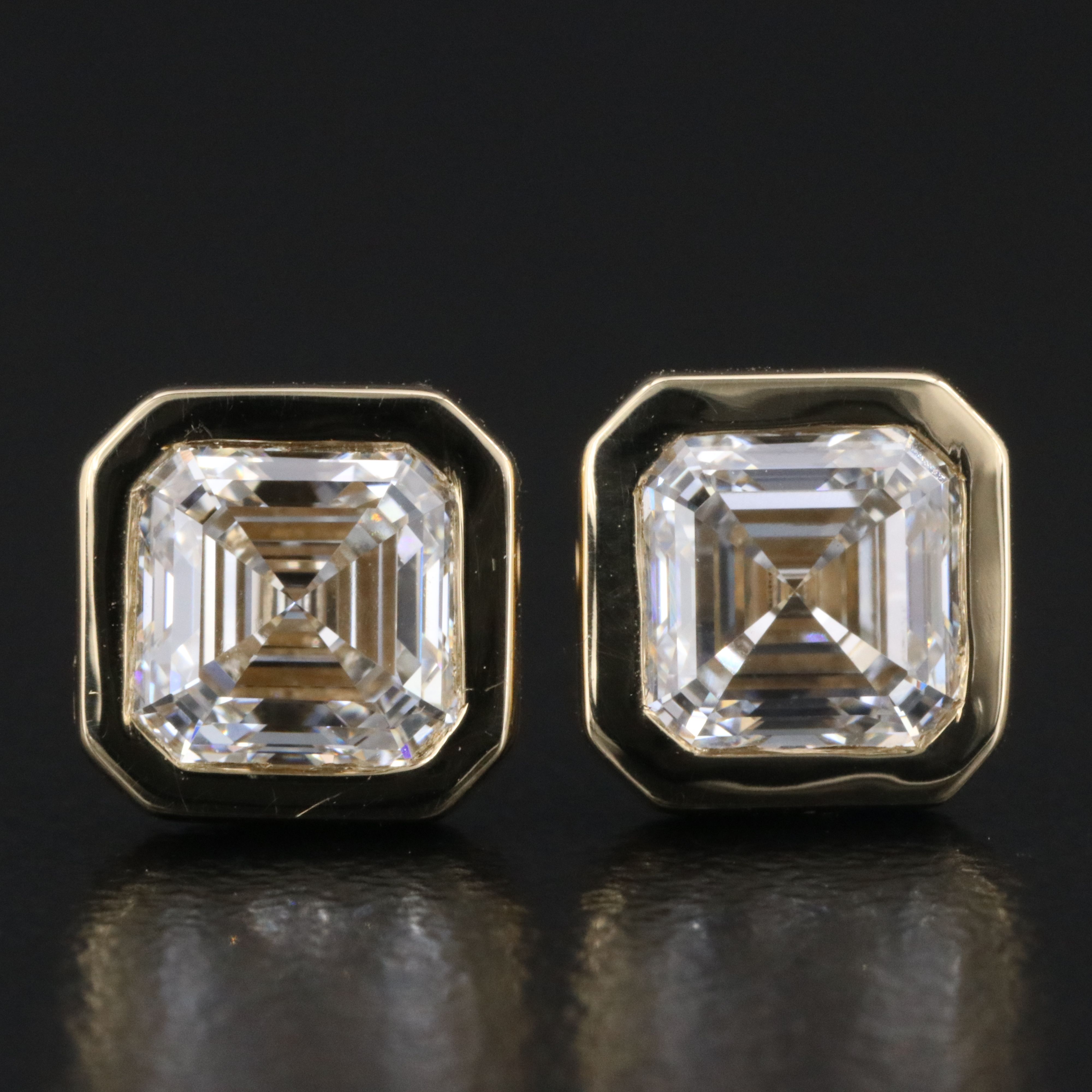 14K 2.14 CTW Lab Grown Diamond Stud Earrings with IGI Reports